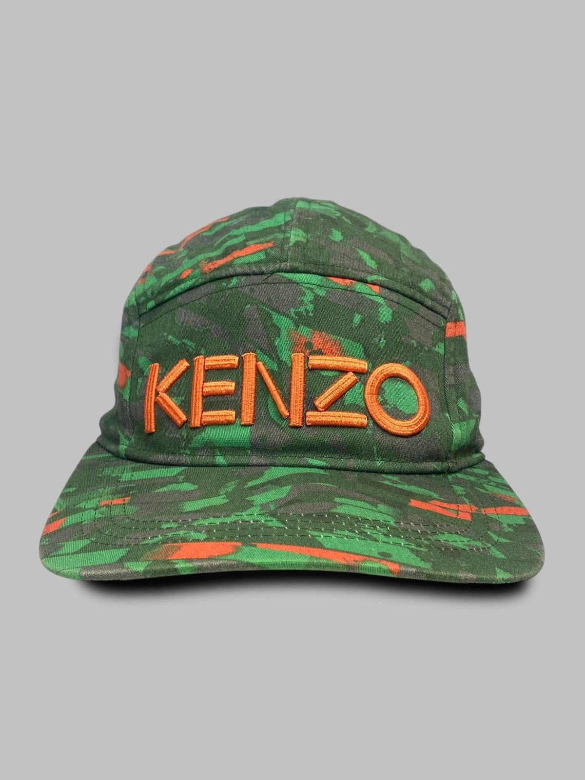 Kenzo 🔥 KENZO CAMOUFLAGE STYLE 5-PANEL CAP HAT LUXURY STRETWEAR Size ONE SIZE - 1 Thumbnail