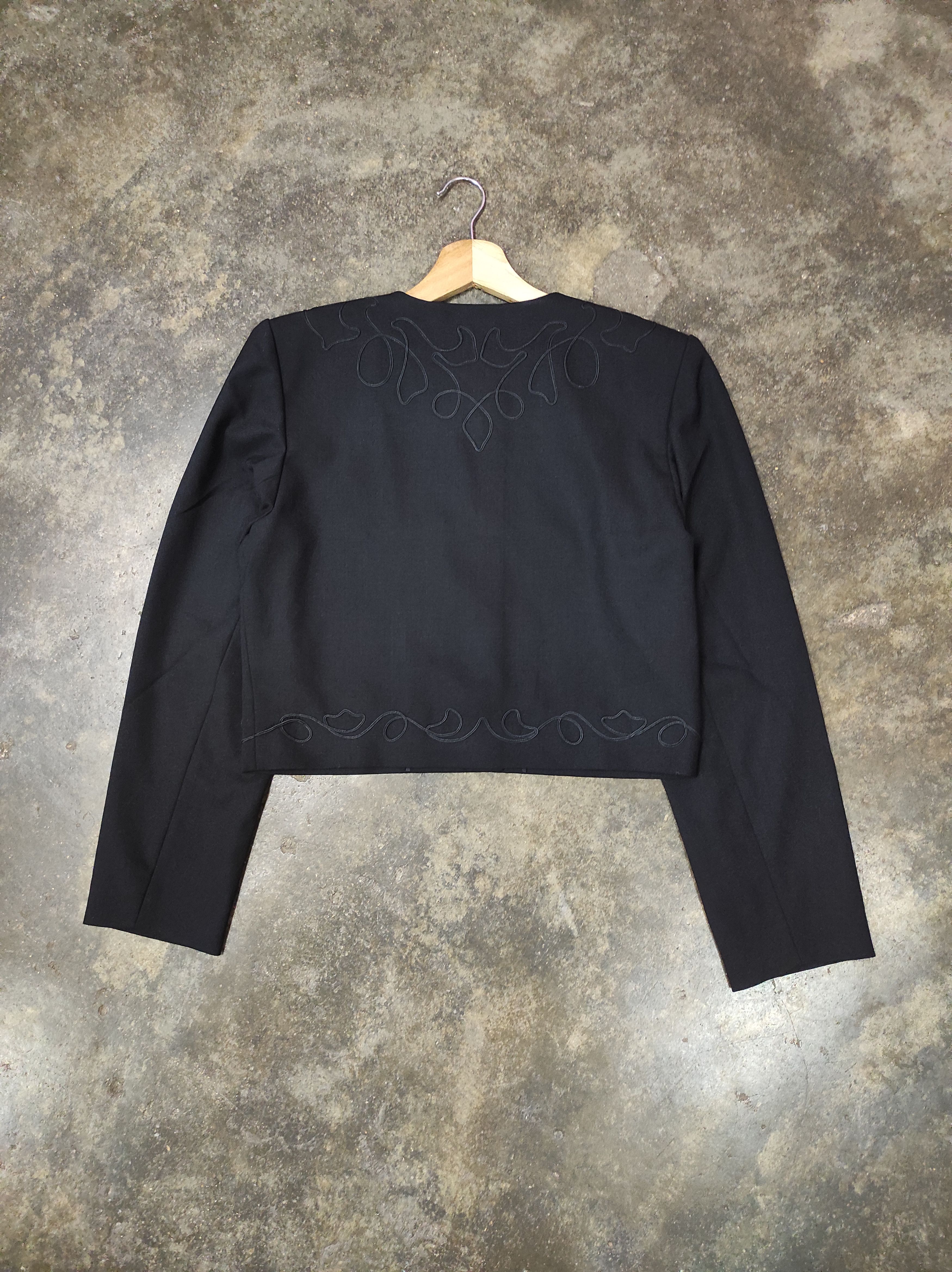 Vintage × Yves Saint Laurent YVES SAINT LAURENT DIFFUSION FEMMES FLOWER BUTTON JACKET Size M / US 6-8 / IT 42-44 - 8 Thumbnail
