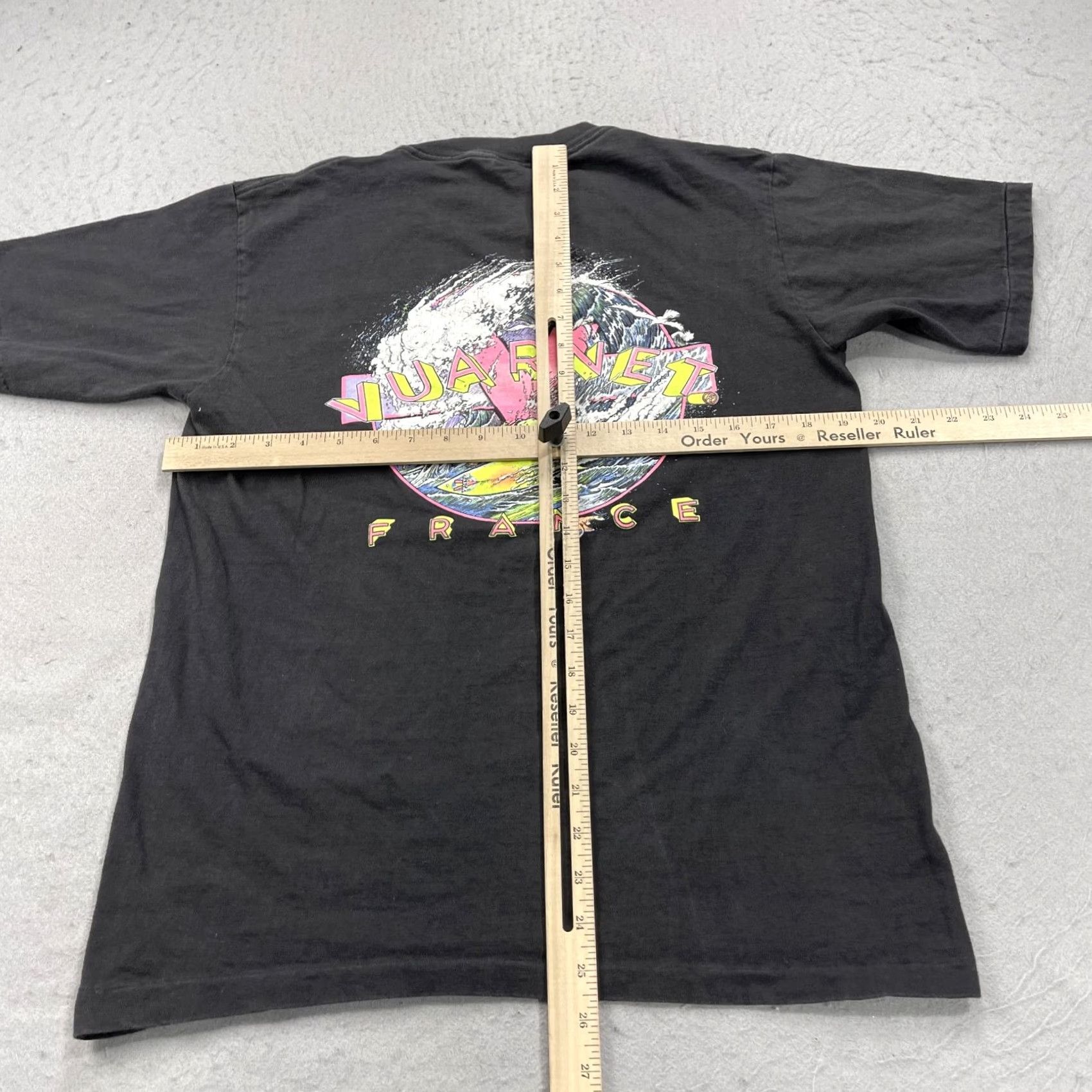 Vintage VINTAGE Vuarnet Shirt Mens L Black Graphic 90s Cotton T-Shirt Size US L / EU 52-54 / 3 - 7 Thumbnail