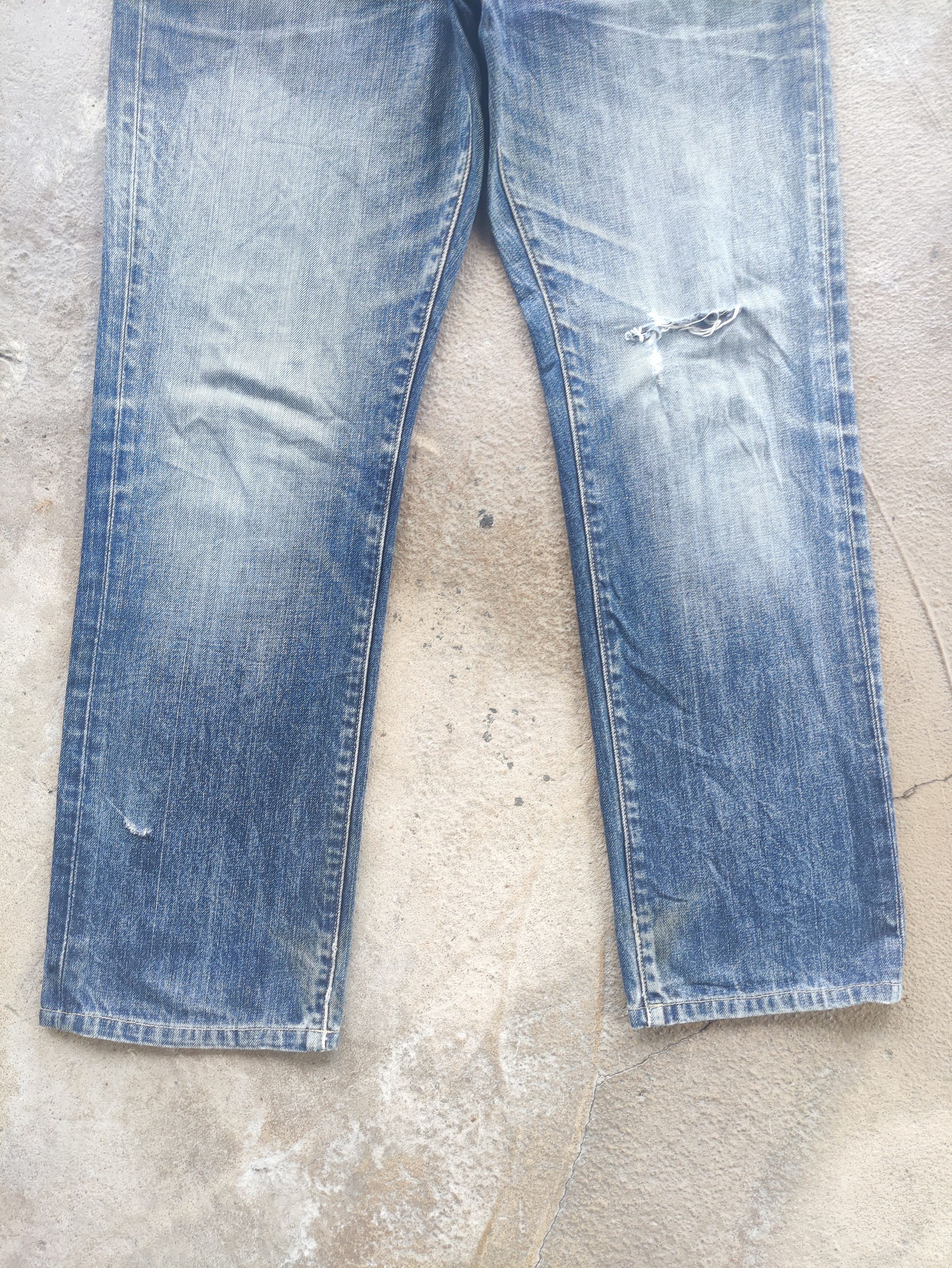 Japanese Brand Vintage Japanese Denim Distress Faded Pants Size US 34 / EU 50 - 4 Thumbnail