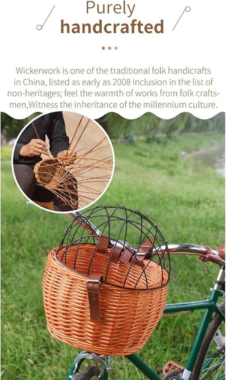 Other Pet Carrier Basket Front Basket with Wire Mesh Cover Size ONE SIZE - 5 Thumbnail