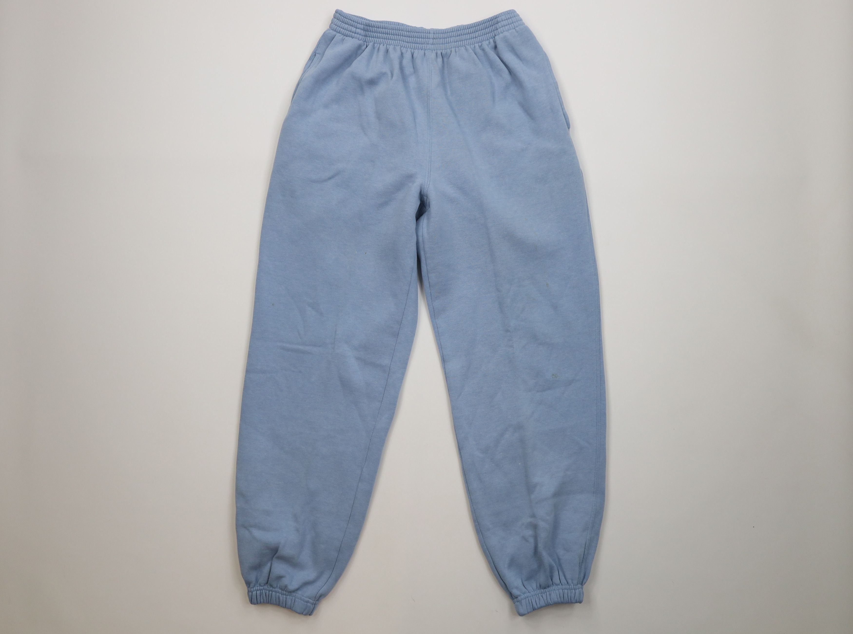 Vintage 90s Streetwear Blank Sweatpants Joggers Light Blue
