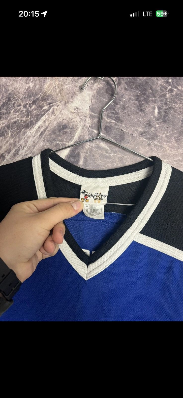 Disney Crazy Y2K! Vintage Disney Donald Duck ice hockey jersey ! Size US M / EU 48-50 / 2 - 4 Thumbnail