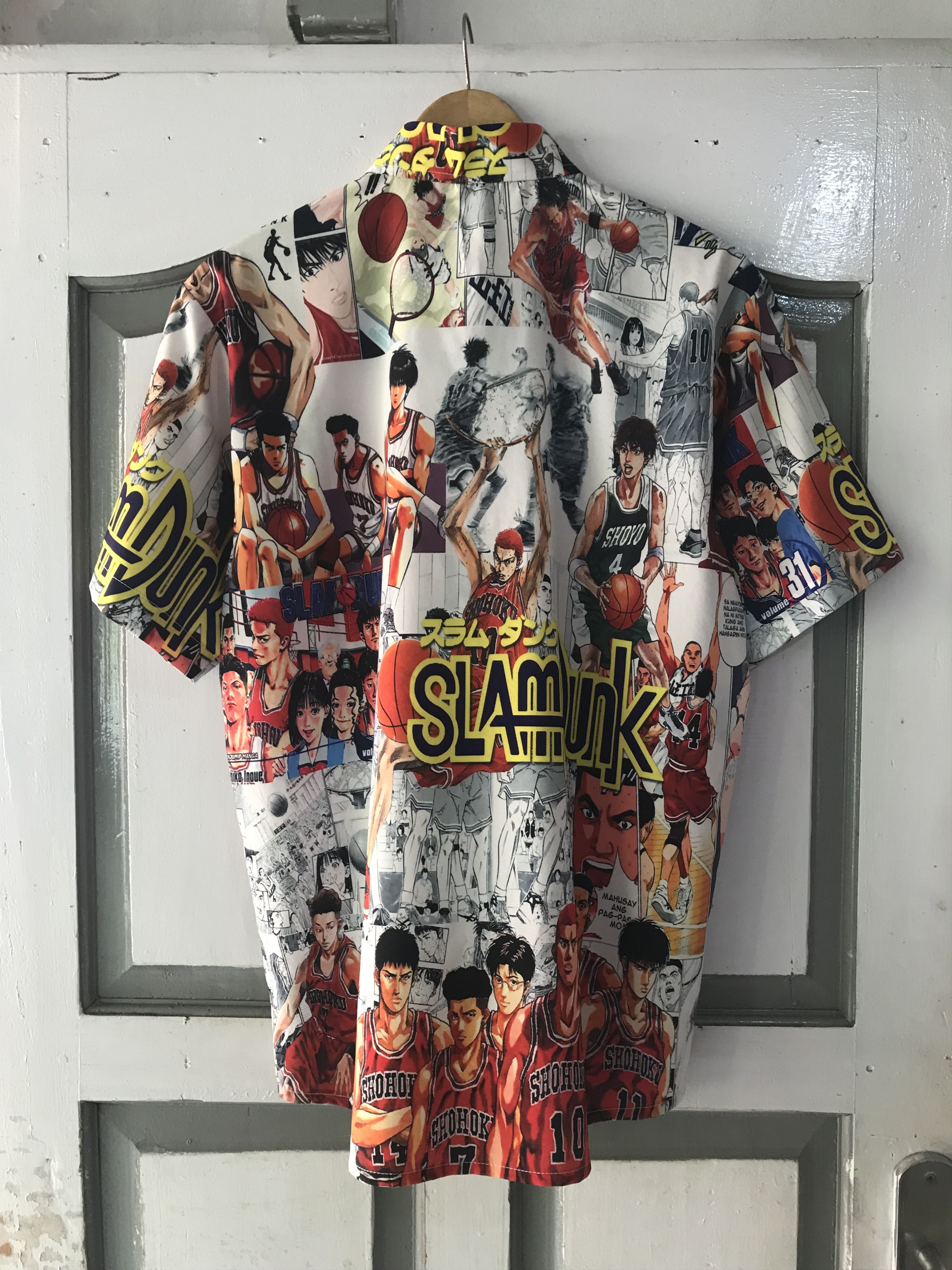 Anime × Japanese Brand × Vintage Vintage Anime Slam Dunk AOP Shirts Size US L / EU 52-54 / 3 - 5 Thumbnail
