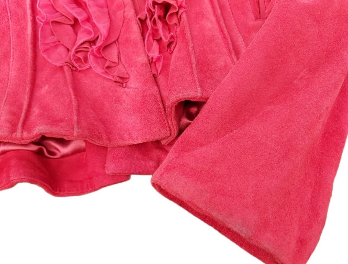 Roberto Cavalli ARCHIVE SUEDE LEATHER ROSES JACKET Size M / US 6-8 / IT 42-44 - 5 Thumbnail