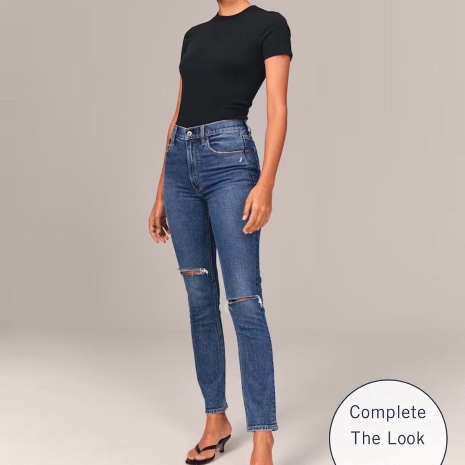 Abercrombie & Fitch Abercrombie & Fitch The Skinny High Rise Jeans Womens 2L Size 26" / US 2 / IT 38 - 1 Thumbnail