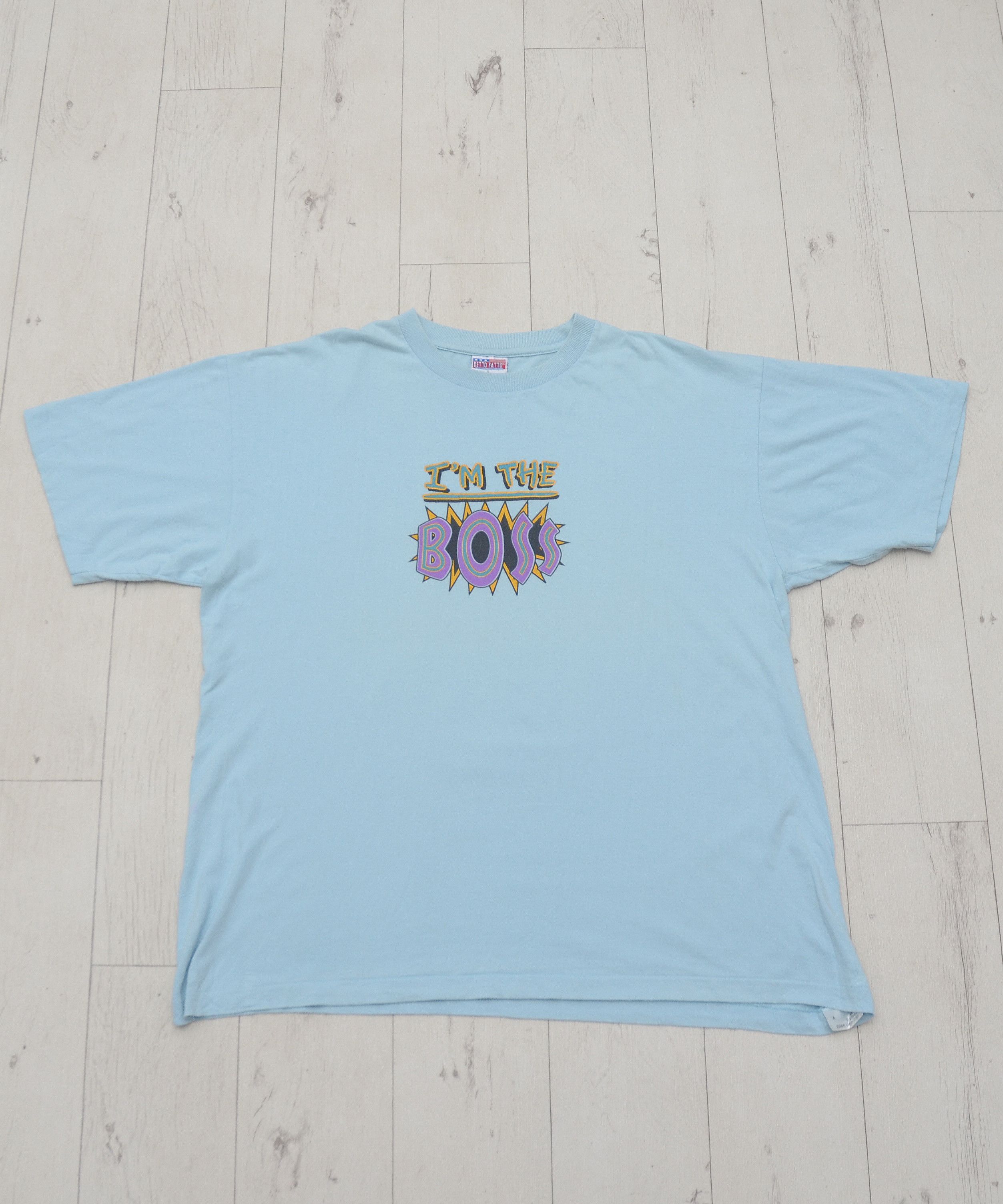 Vintage I’m the boss vintage Humor crazy T shirt Tee Y2K Happy Size US L / EU 52-54 / 3 - 1 Thumbnail