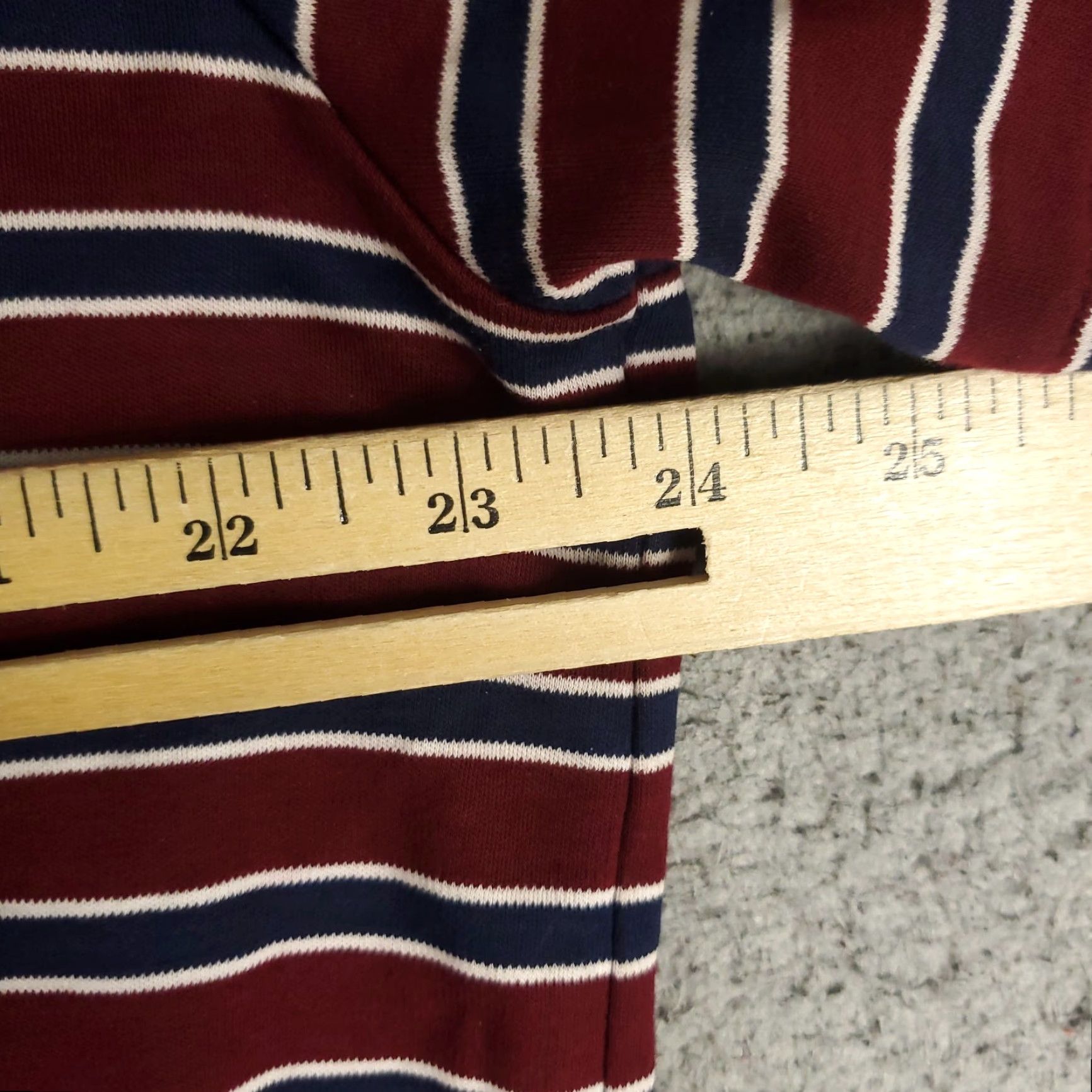 Ralph Lauren Ralph Lauren Polo Shirt Mens Large Red Blue Stripe Classic Fit Pony Short Sleeve Shirt Size US L / EU 52-54 / 3 - 6 Thumbnail