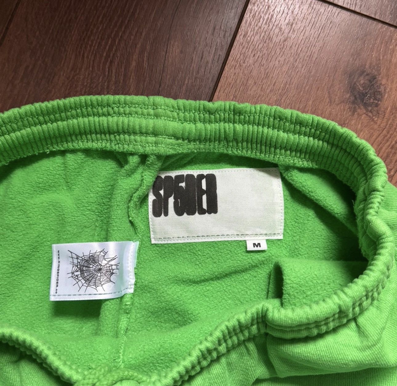 Sp5der Sp5der Slime Rhinestone Punk V2 Sweatpants Green Medium Size US 30 / EU 46 - 4 Thumbnail