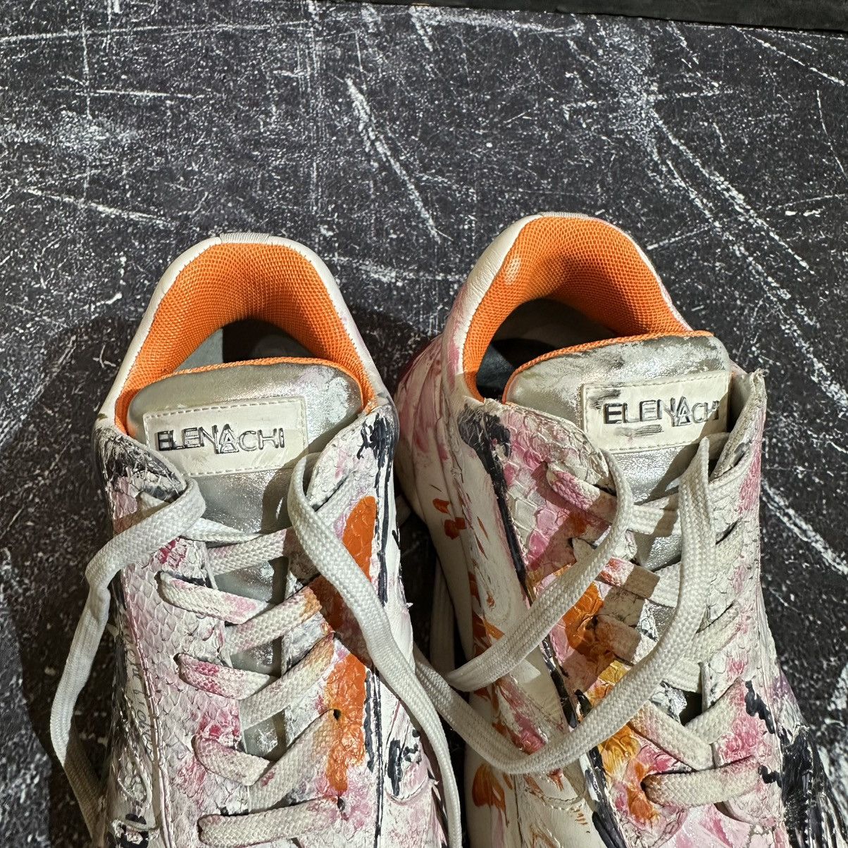 Other ELENA IACHI - Women’s Hand Paint Leather Sneakers Size 38/39 Size US 8 / IT 38 - 14 Thumbnail