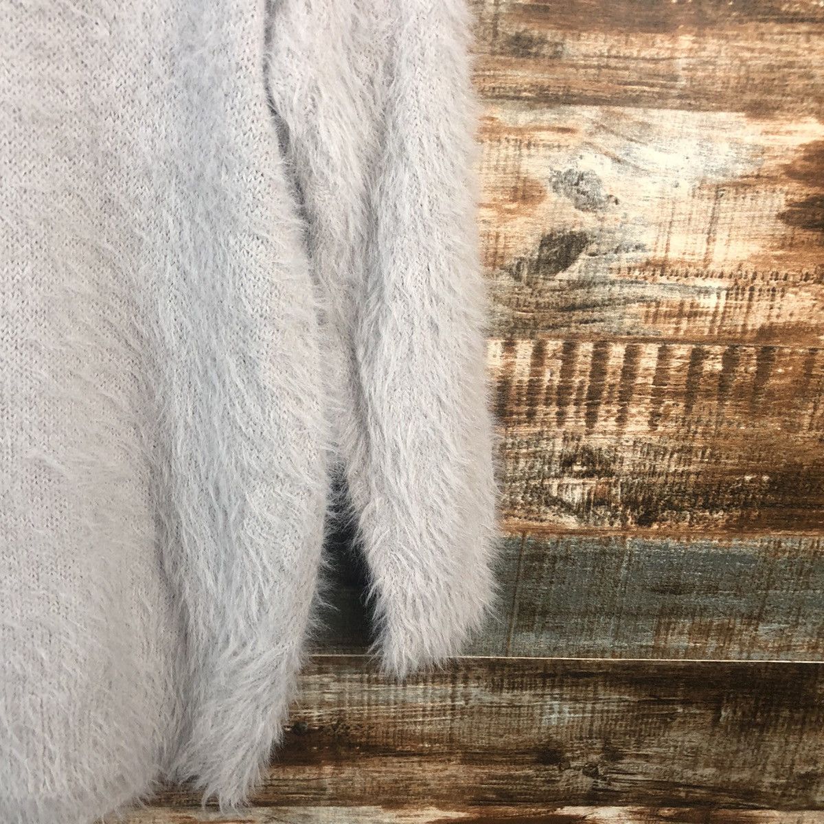 Japanese Brand DL Persodea Gray Turtle Neck Mohair Knitwear #C332 Size L / US 10 / IT 46 - 15 Thumbnail