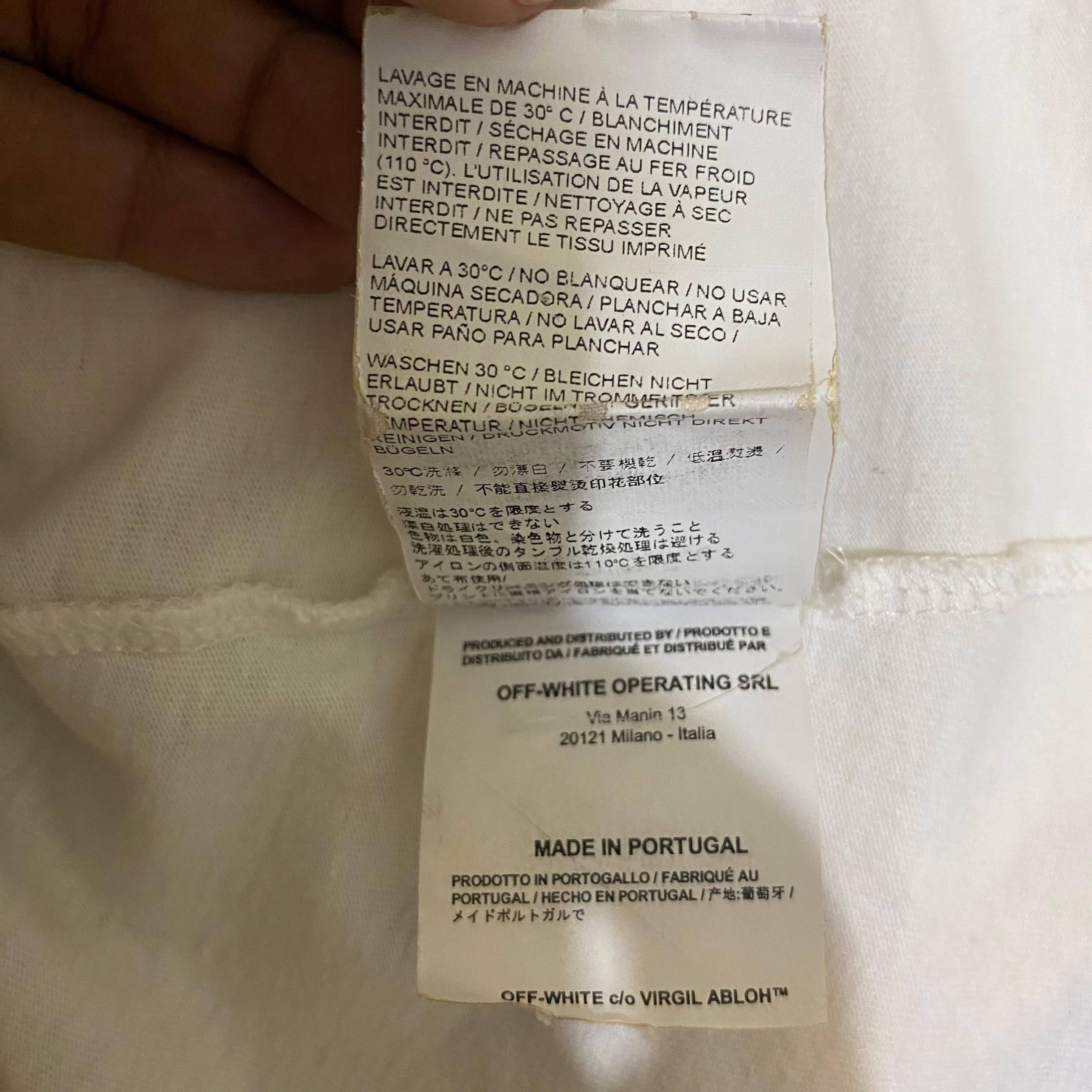 Off-White OFF WHITE "Give peace a chance tee" Size US M / EU 48-50 / 2 - 7 Thumbnail