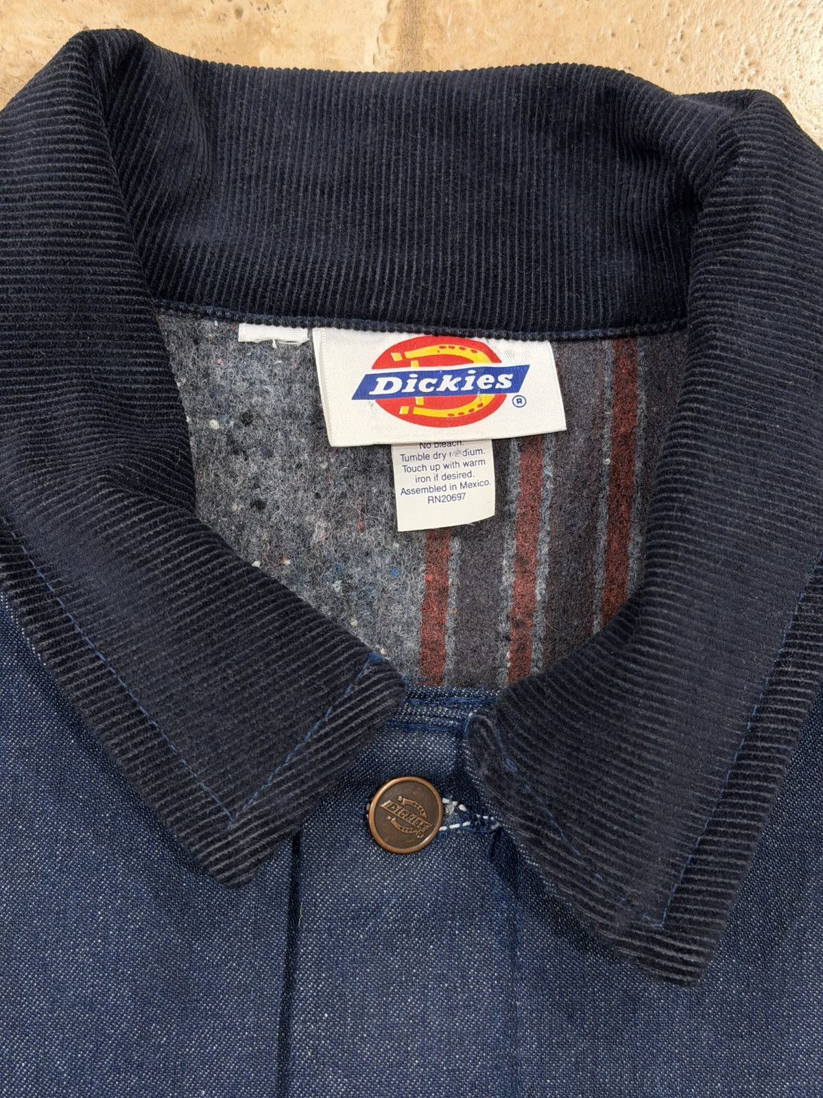 Dickies Vintage Dickies Denim Blanket Lined Chore Jacket Size US XL / EU 56 / 4 - 9 Thumbnail