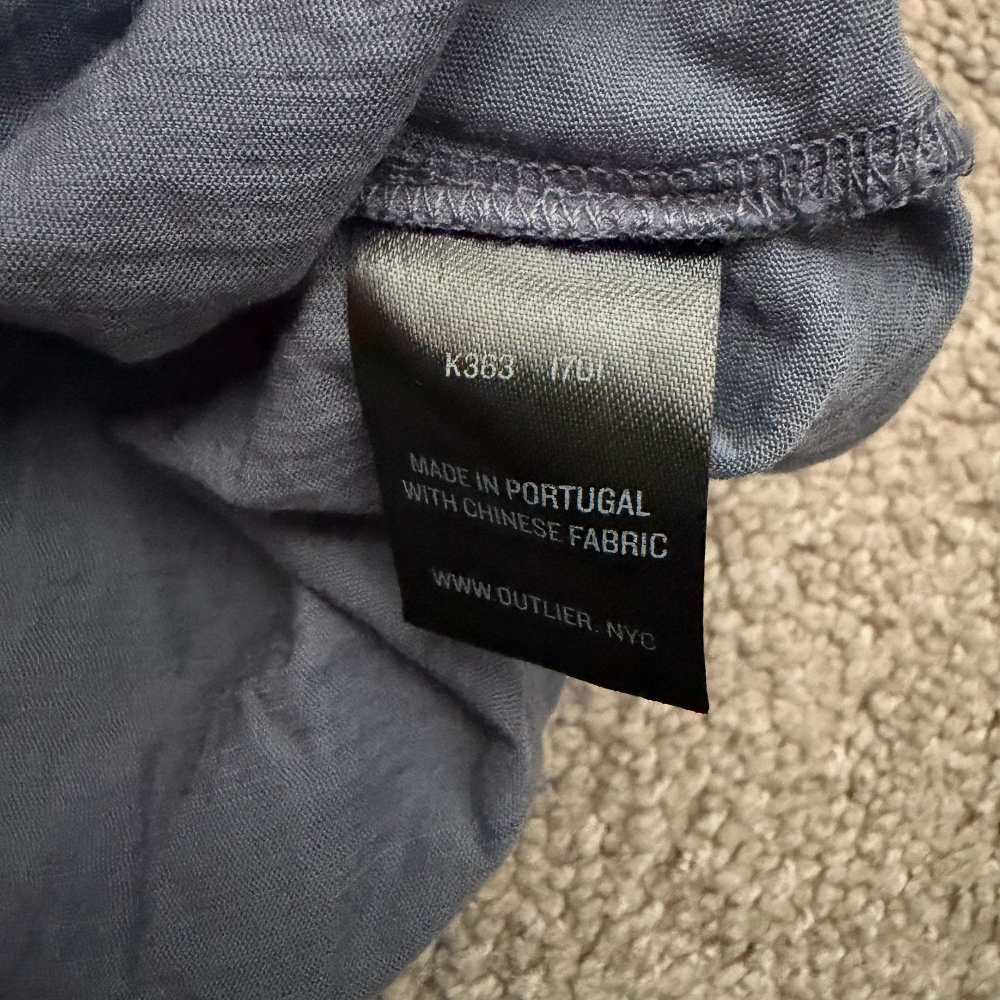 Outlier Dreamweight Raw Cut Longsleeve Shirt NEW Size US M / EU 48-50 / 2 - 4 Thumbnail