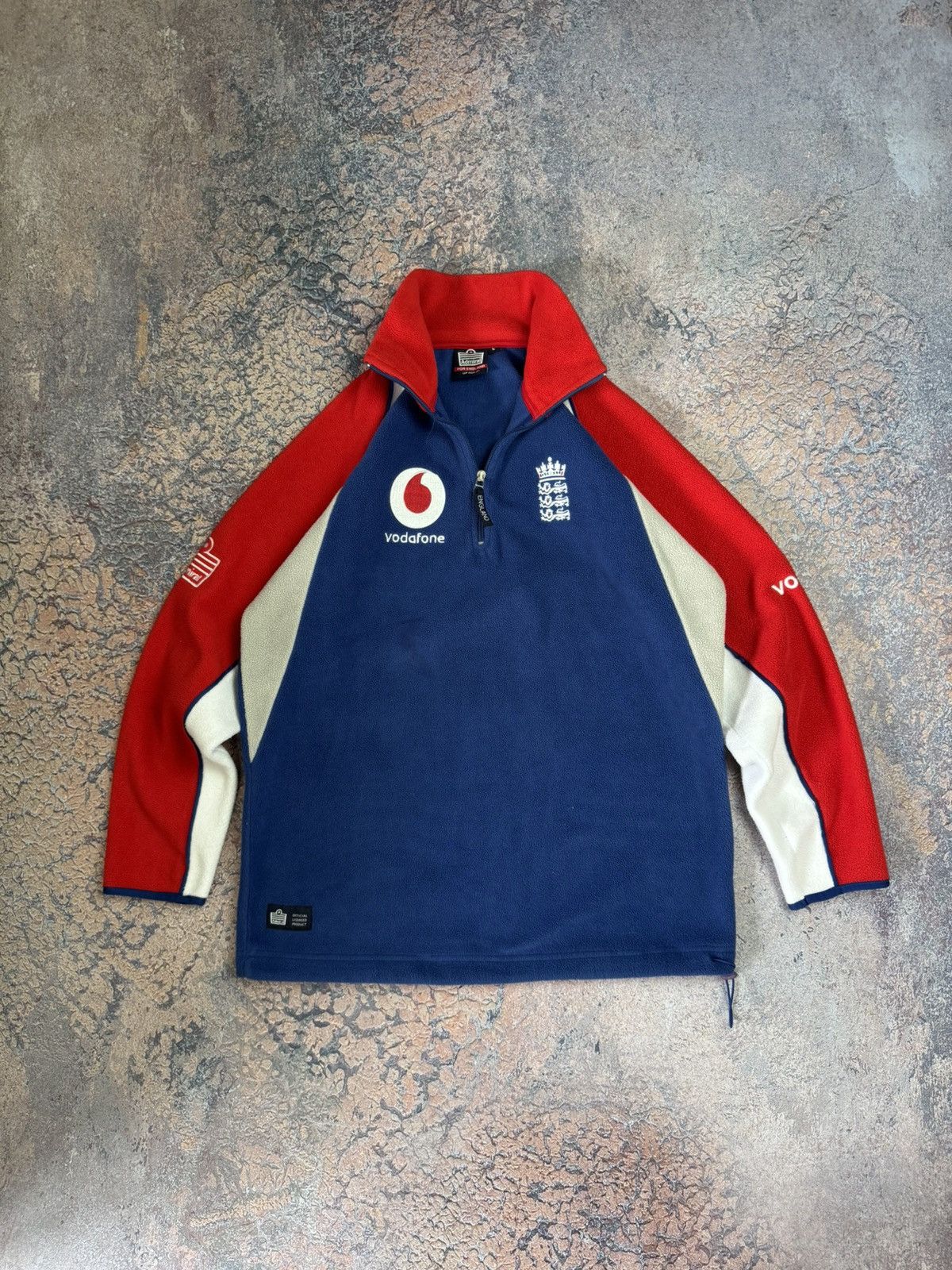 Vintage England Cricket 2000's Admiral Fleece Track Jacket Rare Size US L / EU 52-54 / 3 - 1 Thumbnail