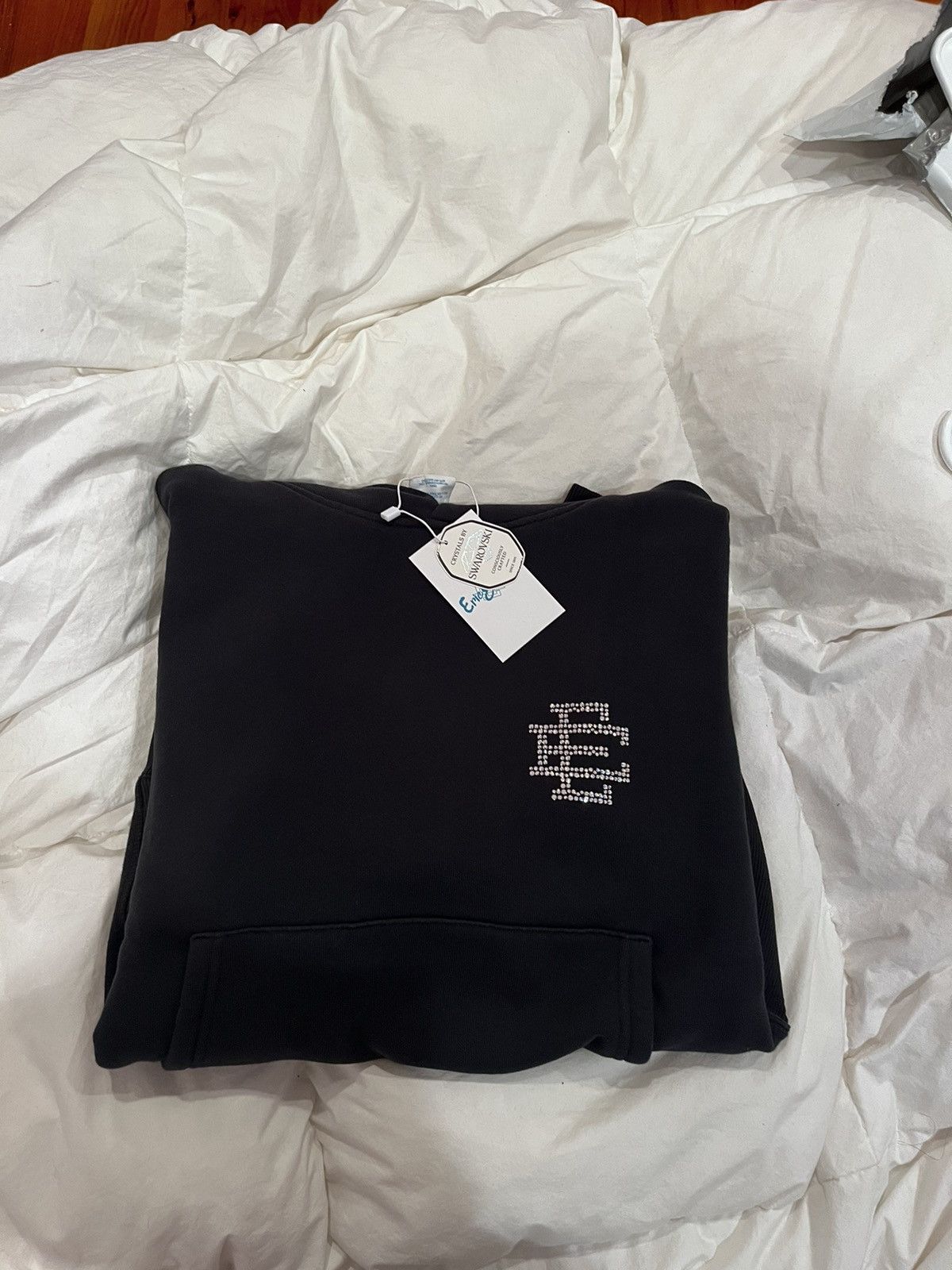 Eric Emanuel swarovski black hoodie