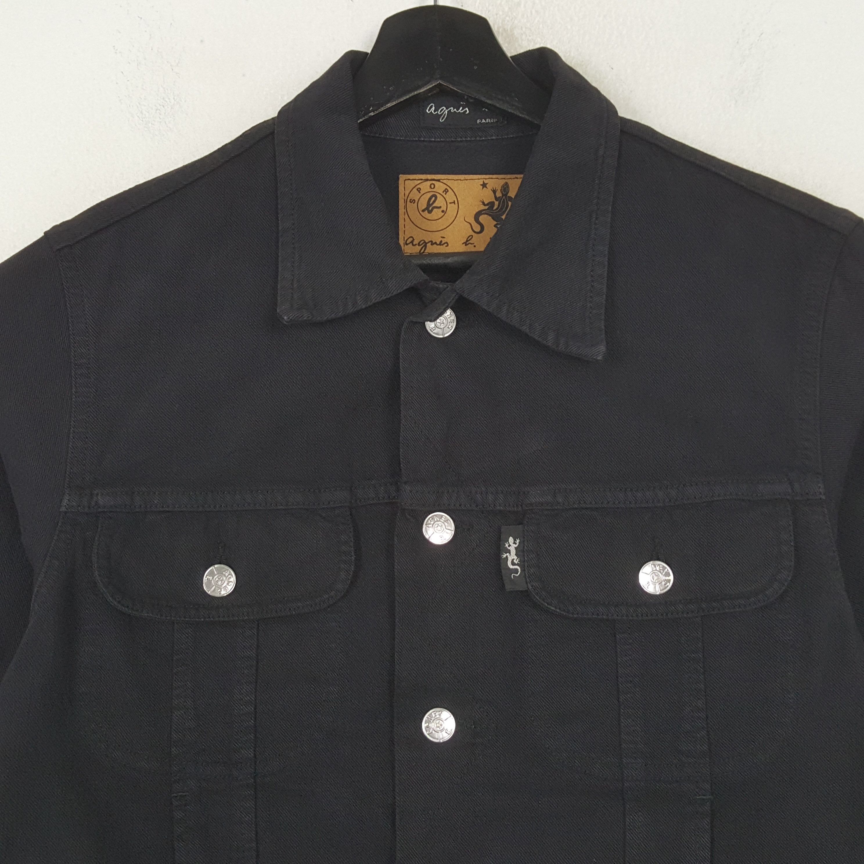 agnes b. Agnes B Designer Style Denim Jacket RR6 Size S / US 4 / IT 40 - 2 Thumbnail