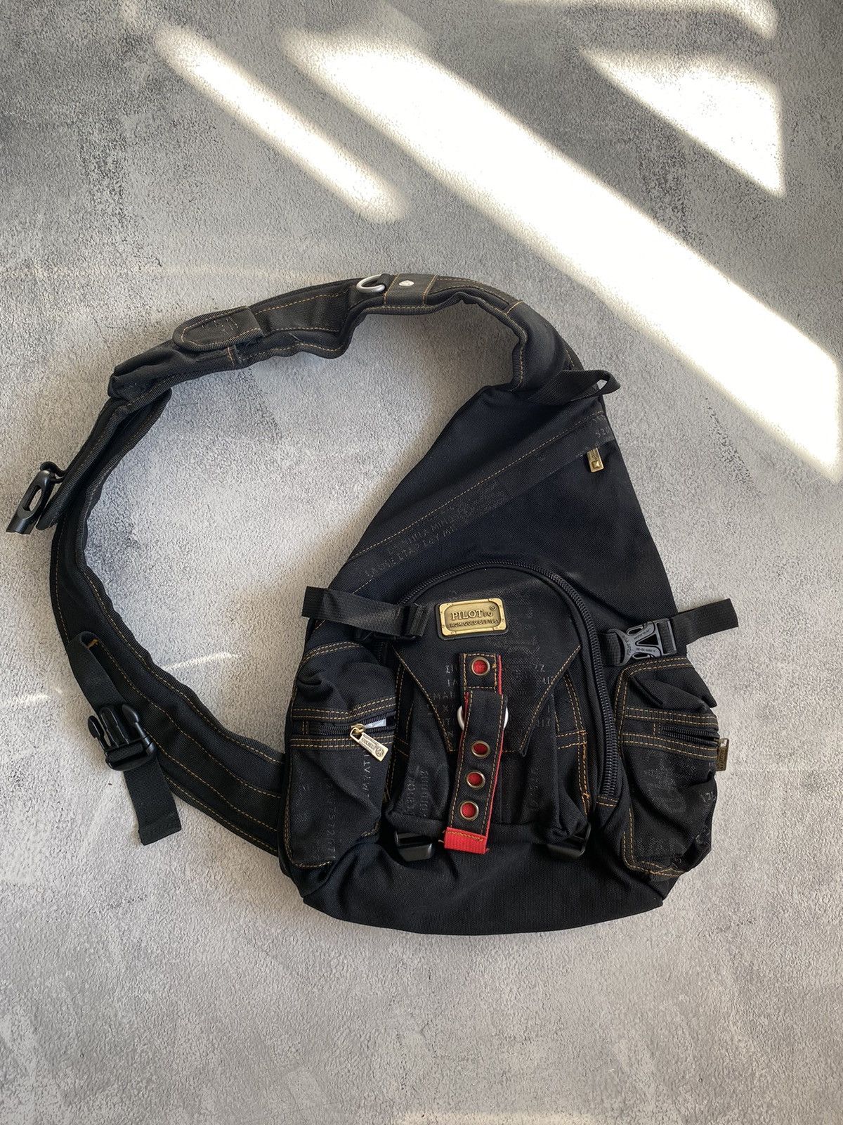 Streetwear × Vintage Diesel style faded vintage distressed sling bag ...