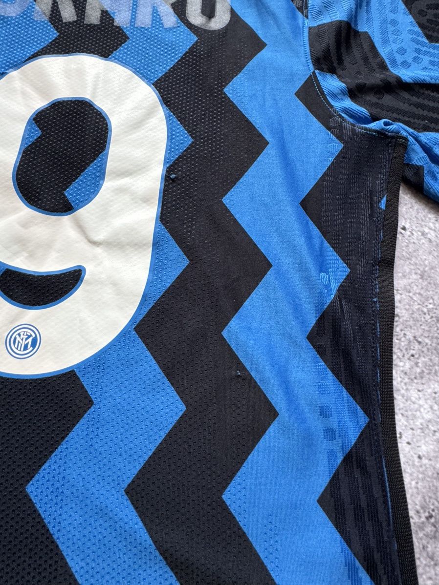 Nike 🔥NIKE INTER MILAN 2020/21 HOME PLAYER ISSUE VAPORKNIT JERSEY Size US L / EU 52-54 / 3 - 11 Thumbnail