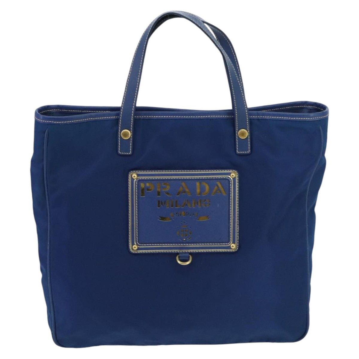 Prada Blue Synthetic Handbag (Pre-Owned) Size ONE SIZE - 1 Thumbnail