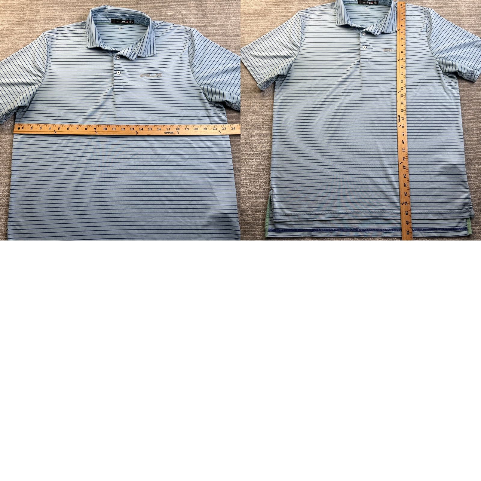 Ralph Lauren Ralph Lauren RLX Polo Shirt Mens Large Blue Performance Stretch Lightweight Shirt Size US L / EU 52-54 / 3 - 8 Thumbnail