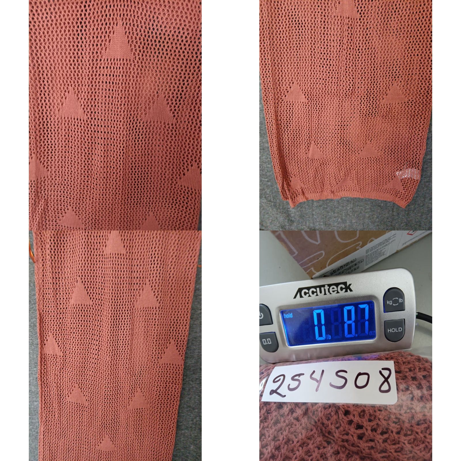 Vintage Codigo Crochet Long Knit Dress S Coral V-Neck Sleeveless Dress Women Lightweight Casual 90s Sexy Size S / US 4 / IT 40 - 8 Thumbnail