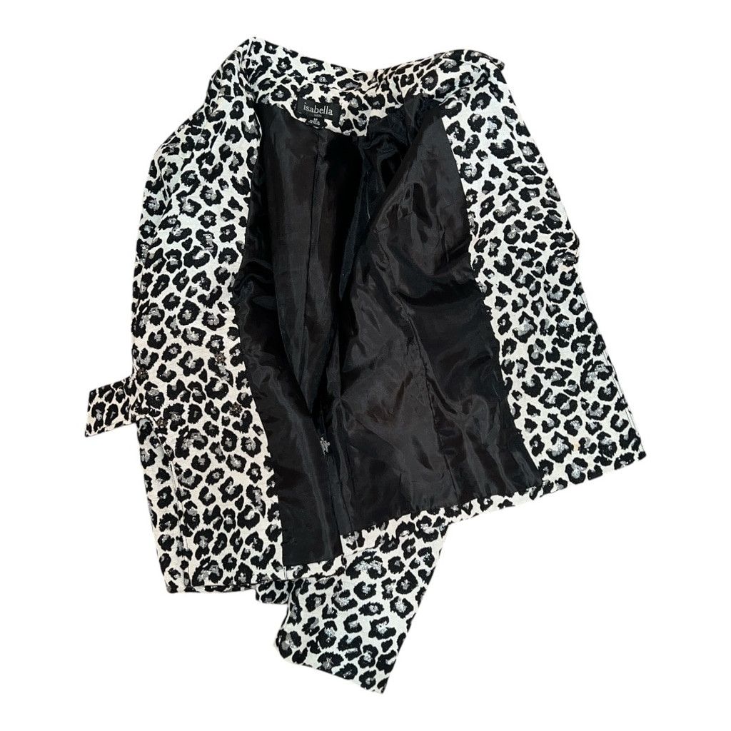 Other Isabella Blazer, Size 18, Black and Silver Leopard Print Size XXL / US 16-18 / IT 52-54 - 4 Thumbnail
