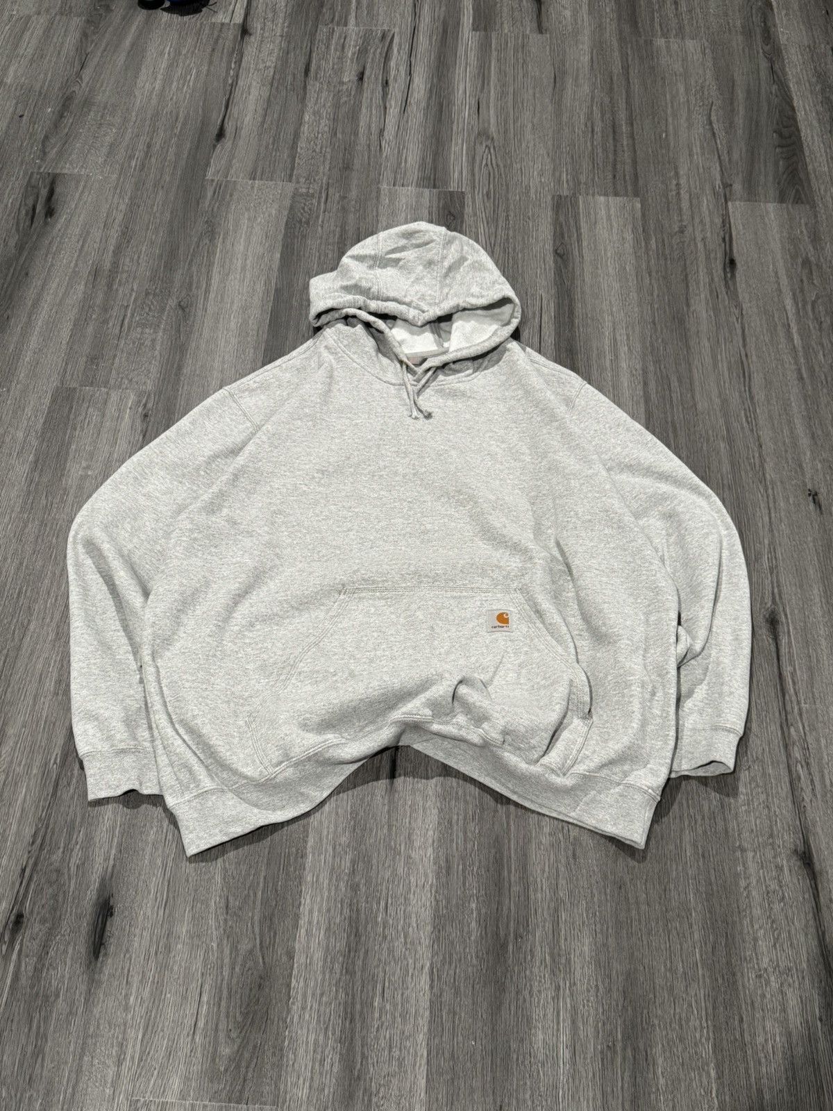 Carhartt Vintage Gray Carhartt Hoodie Size US XL / EU 56 / 4 - 1 Thumbnail