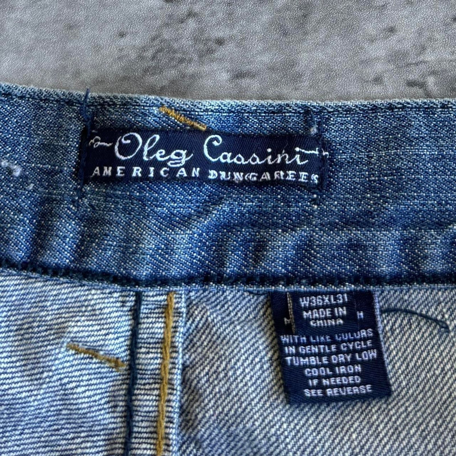JNCO × Vintage Vintage Y2K Baggy Wide Leg Embroidered Dungaree Denim Jeans Size US 34 / EU 50 - 5 Thumbnail