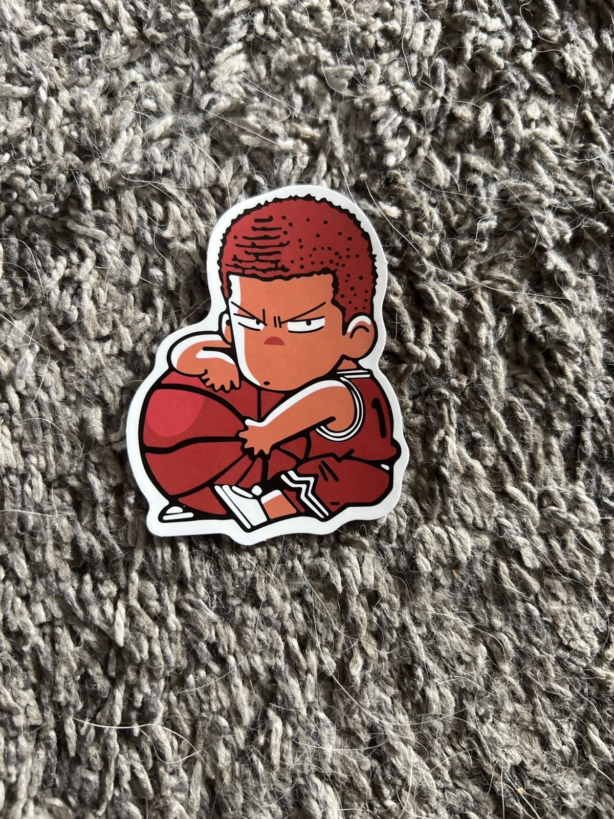 Anime Slam Dunk Sakuragi Hanamichi Basketball Sticker Size ONE SIZE - 1 Thumbnail