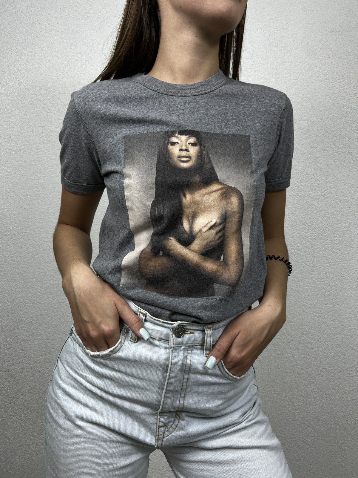 Dolce & Gabbana Dolce&Gabbana by Mario Testino Naomi Campbell T-shirt Size S / US 4 / IT 40 - 2 Thumbnail