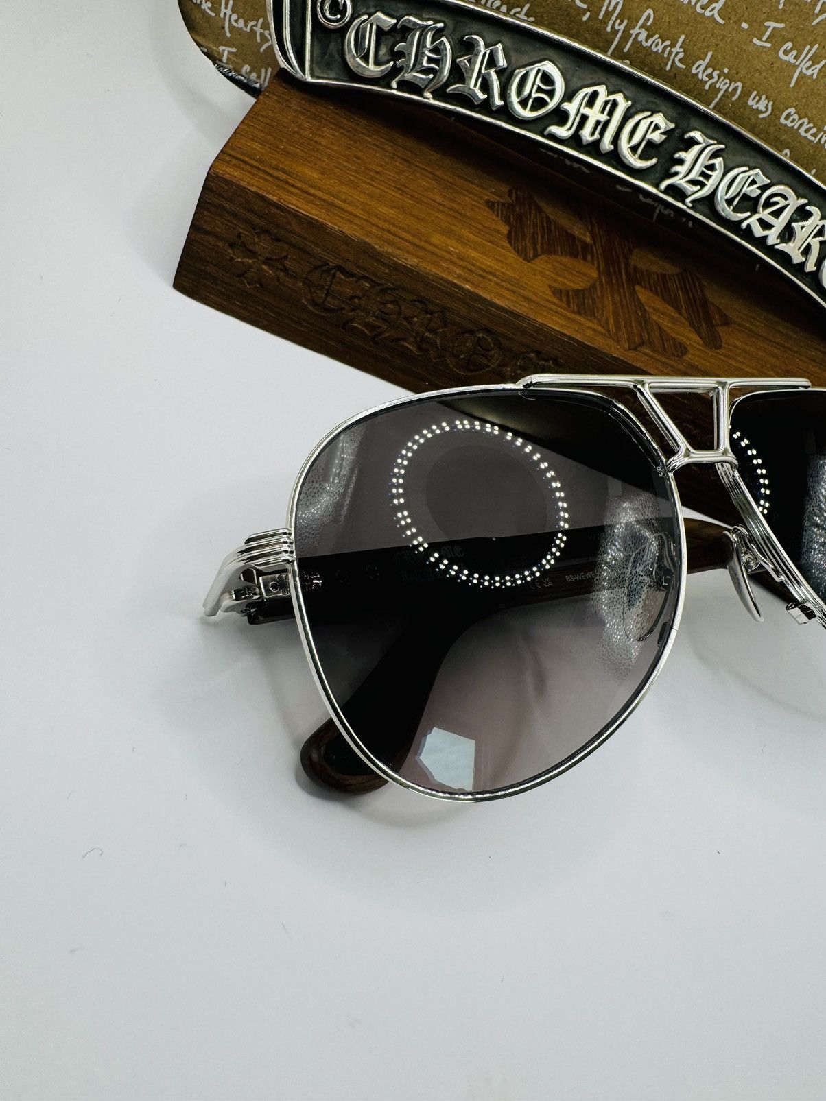 Chrome Hearts Chrome Hearts Wood Wet Tee Sunglasses Size ONE SIZE - 5 Thumbnail