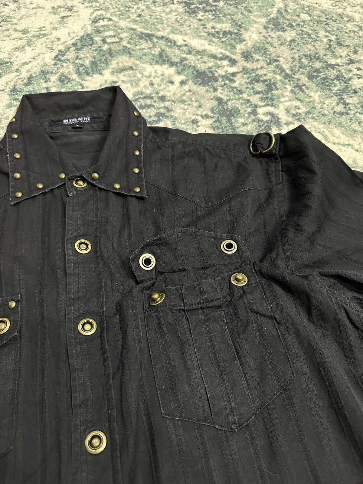 In The Attic In The Attic Homme Bondage Studded Button Shirt Size US M / EU 48-50 / 2 - 7 Thumbnail