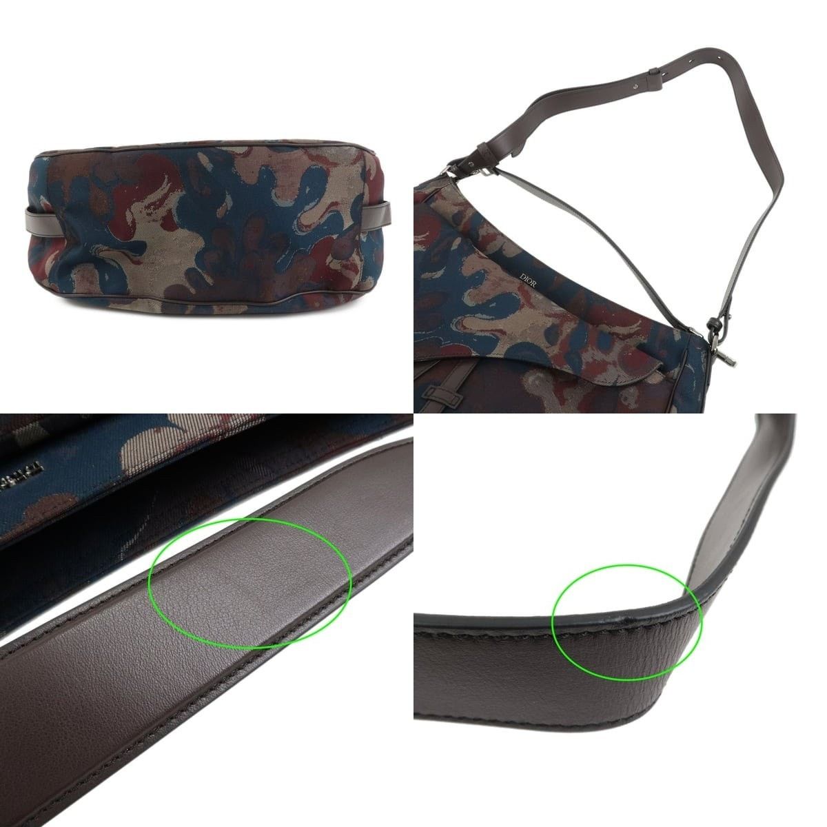 Christian Dior Monsieur Christian Dior Saddle Flap Messenger Bag Canvas Multicolor Size ONE SIZE - 3 Thumbnail