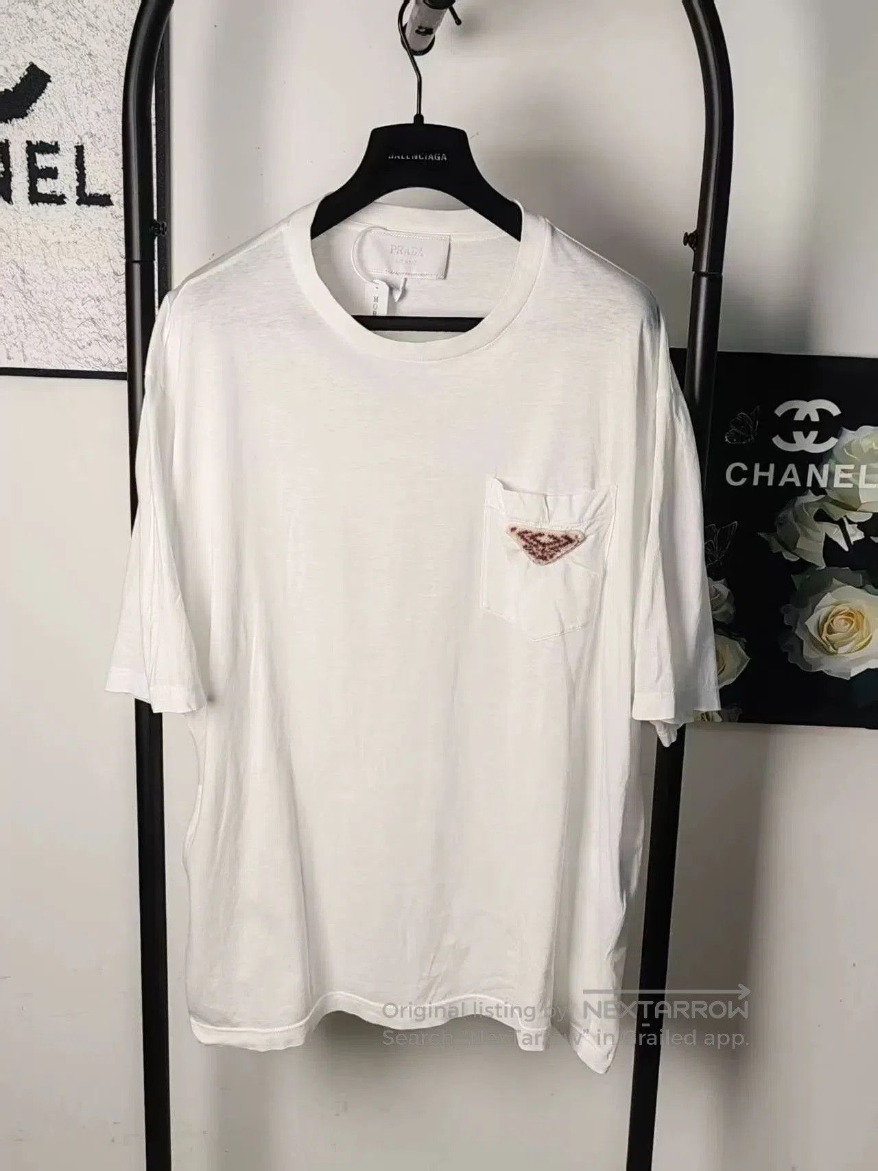 Authentic Prada Triangle Logo T.