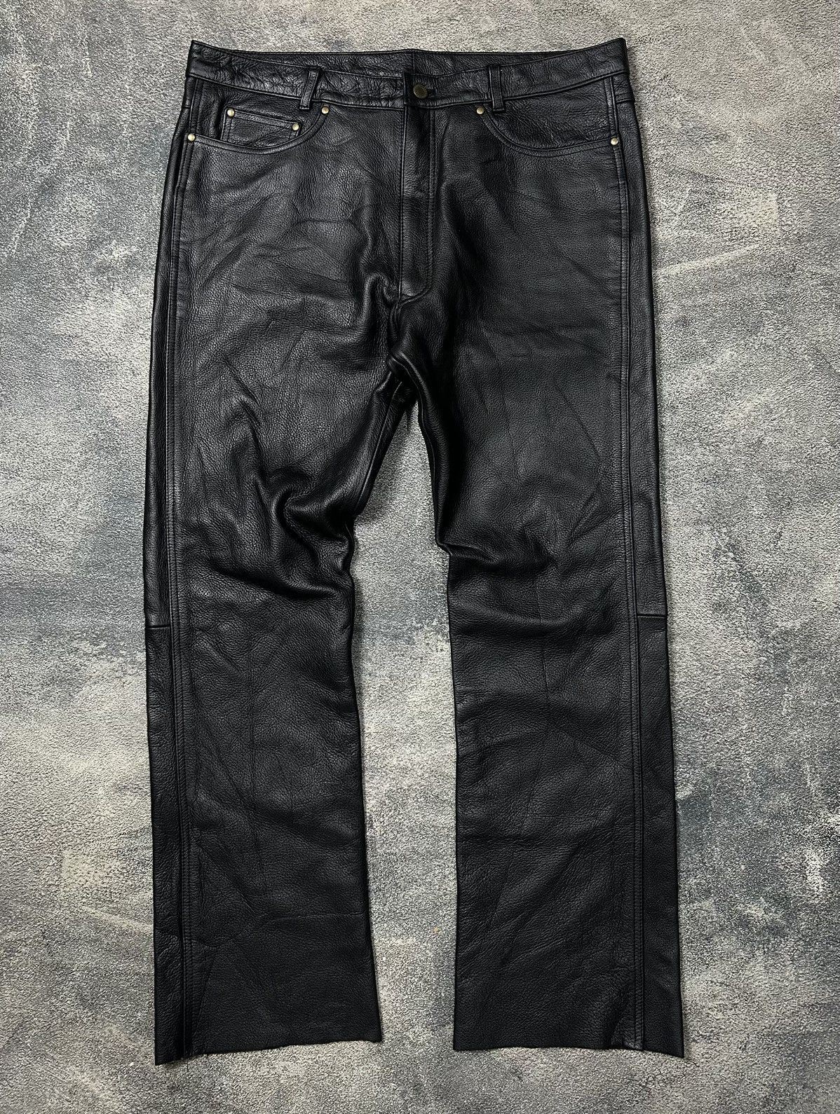 Japanese Brand Vintage rookie leathes pants Size US 36 / EU 52 - 1 Thumbnail