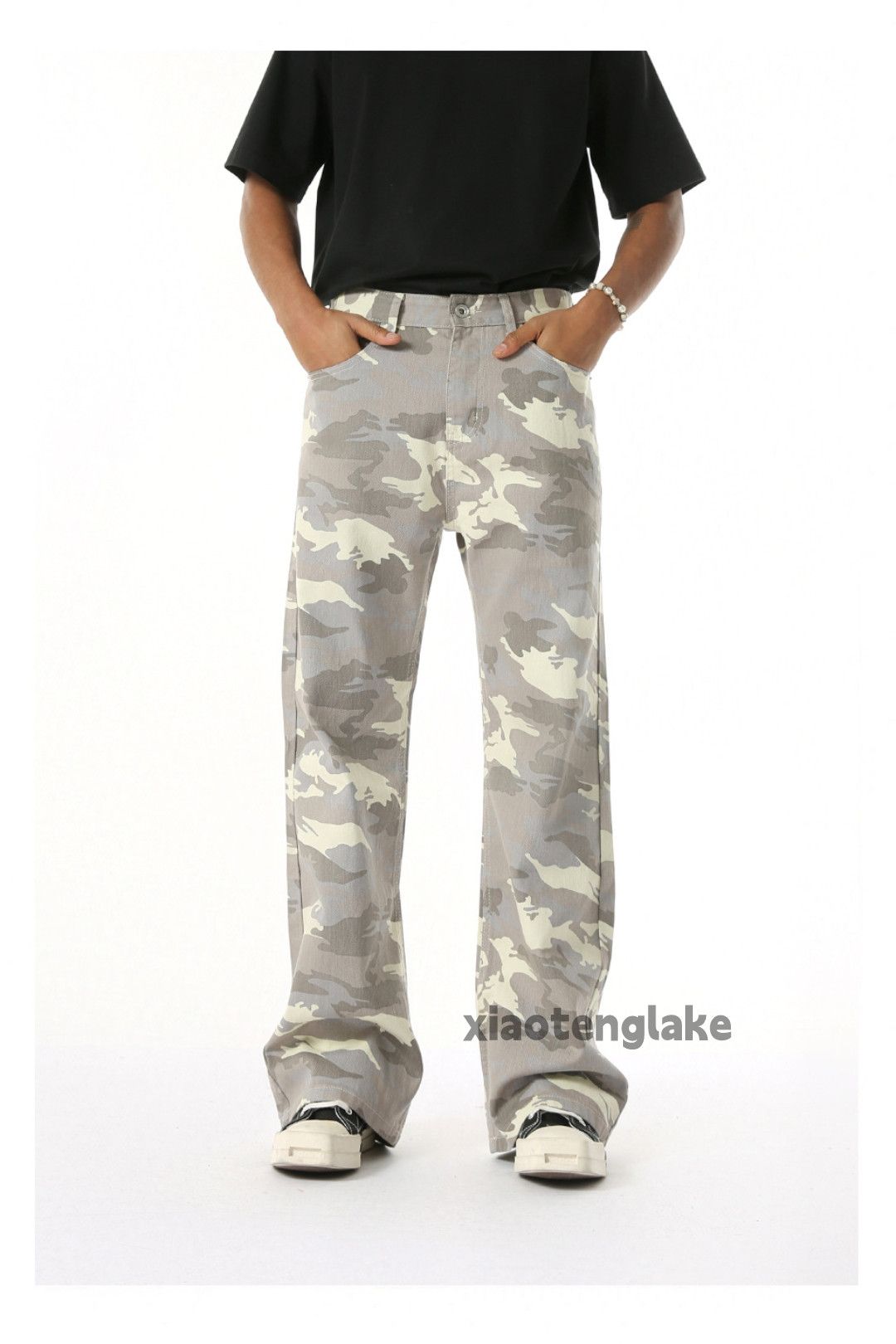 Vintage xz utility vintage punk grunge hiphop flared camo pants Size US 32 / EU 48 - 4 Thumbnail