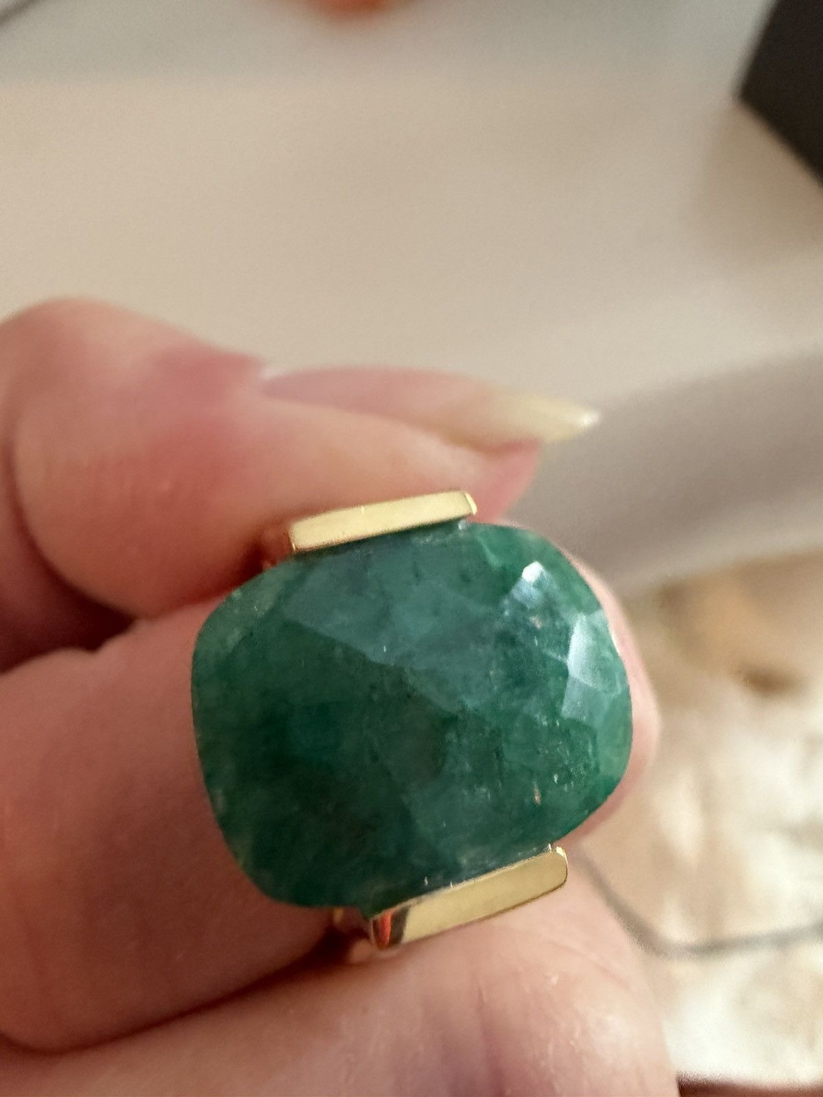 Other 9.0 carat natural emerald ring size 7 Size ONE SIZE - 5 Thumbnail