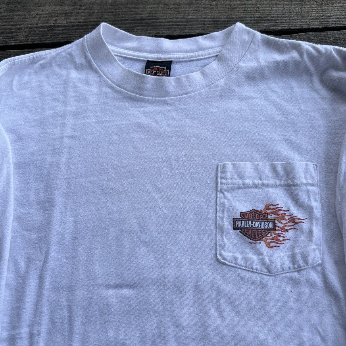 Harley Davidson Vintage 2000 Harley Davidson Flames Long Sleeve T Shirt Size US L / EU 52-54 / 3 - 5 Thumbnail