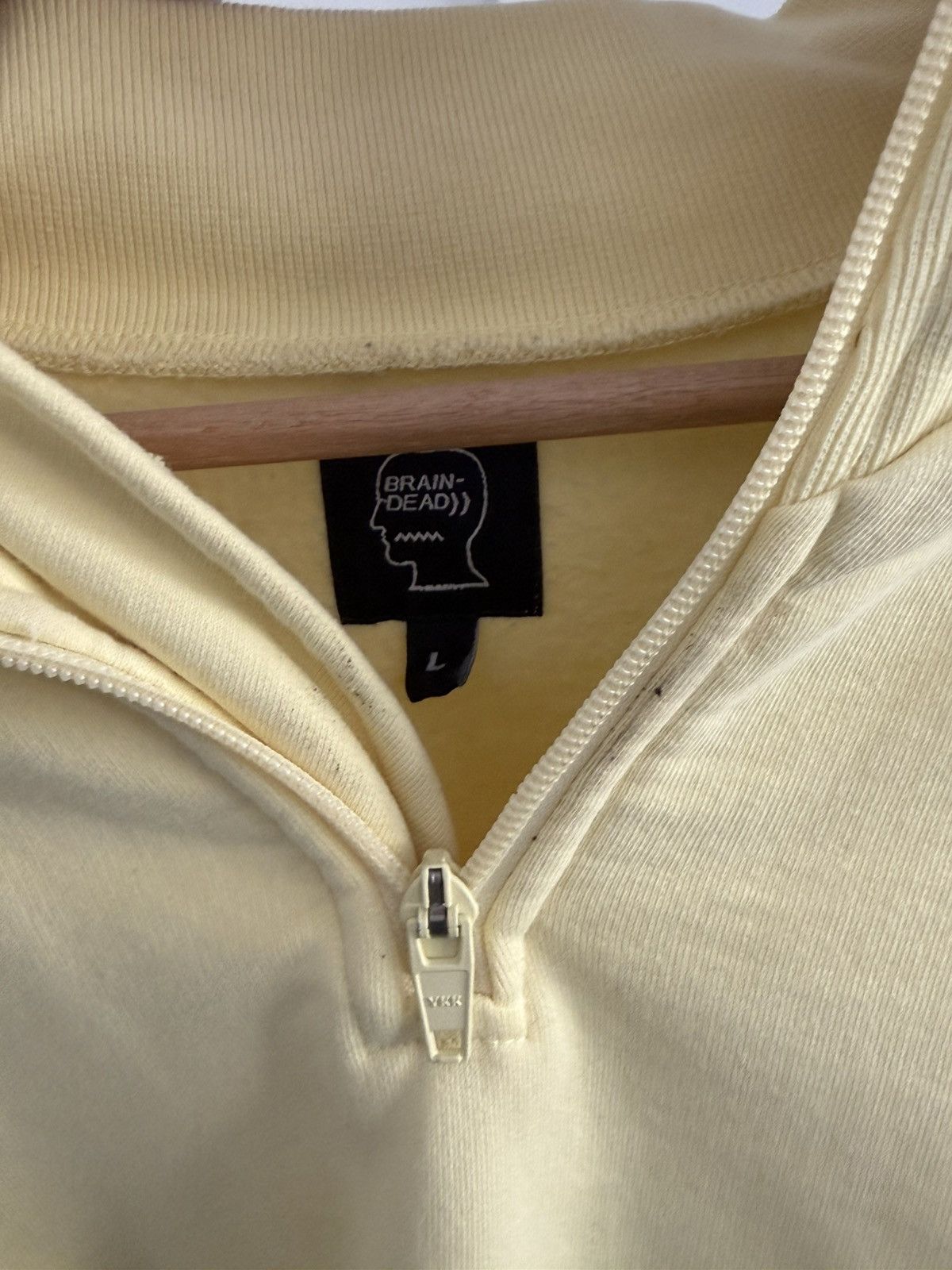 Brain Dead Brain Dead Gastromaniac Overlay Half-Zip Jacket in Lemon Size US L / EU 52-54 / 3 - 4 Thumbnail