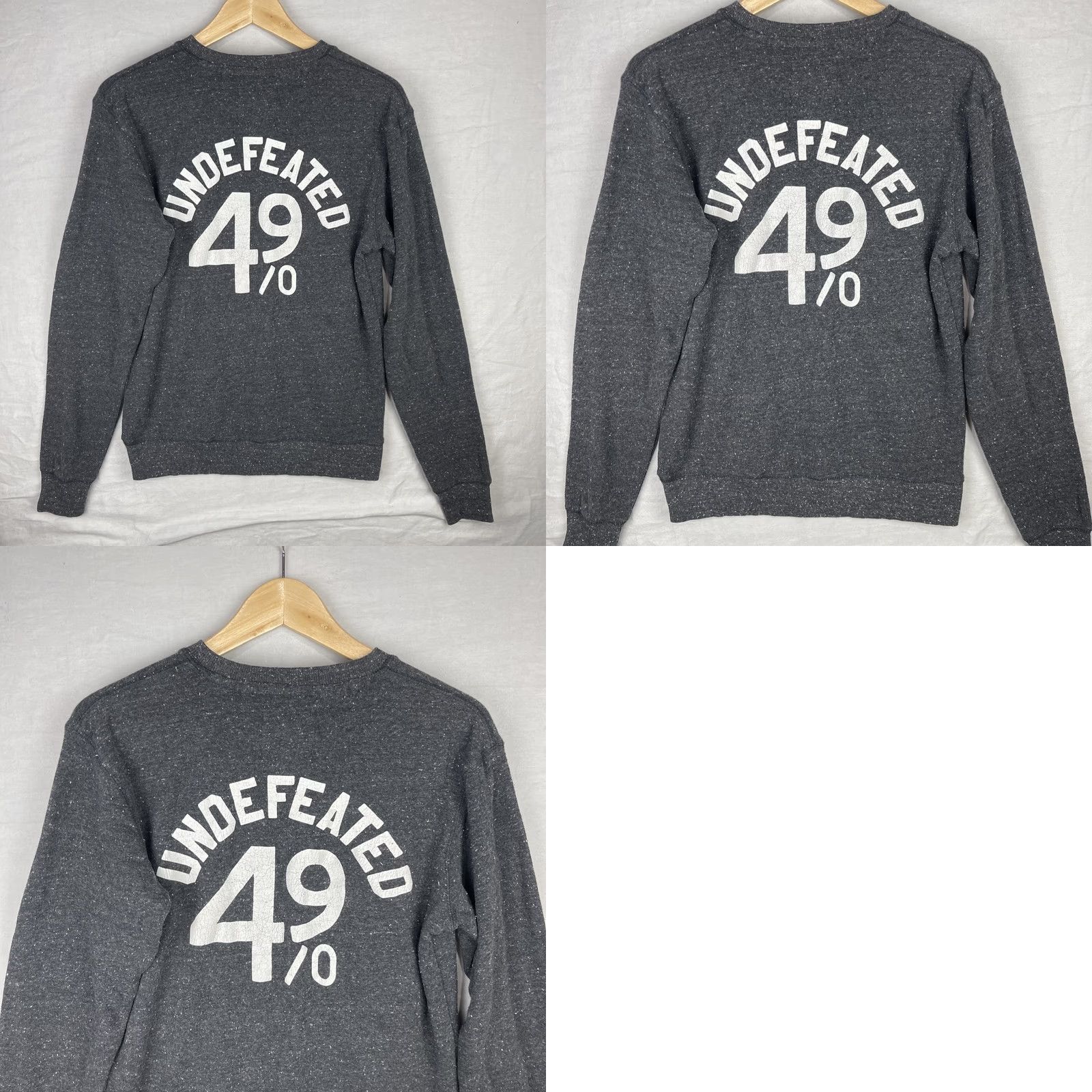 Vintage Rocky Marciano Sweatshirt Mens XS Gray Roots of Fight Undefeated Logo Graphic Print Sweatshirt Boxing Size US XS / EU 42 / 0 - 9 Thumbnail
