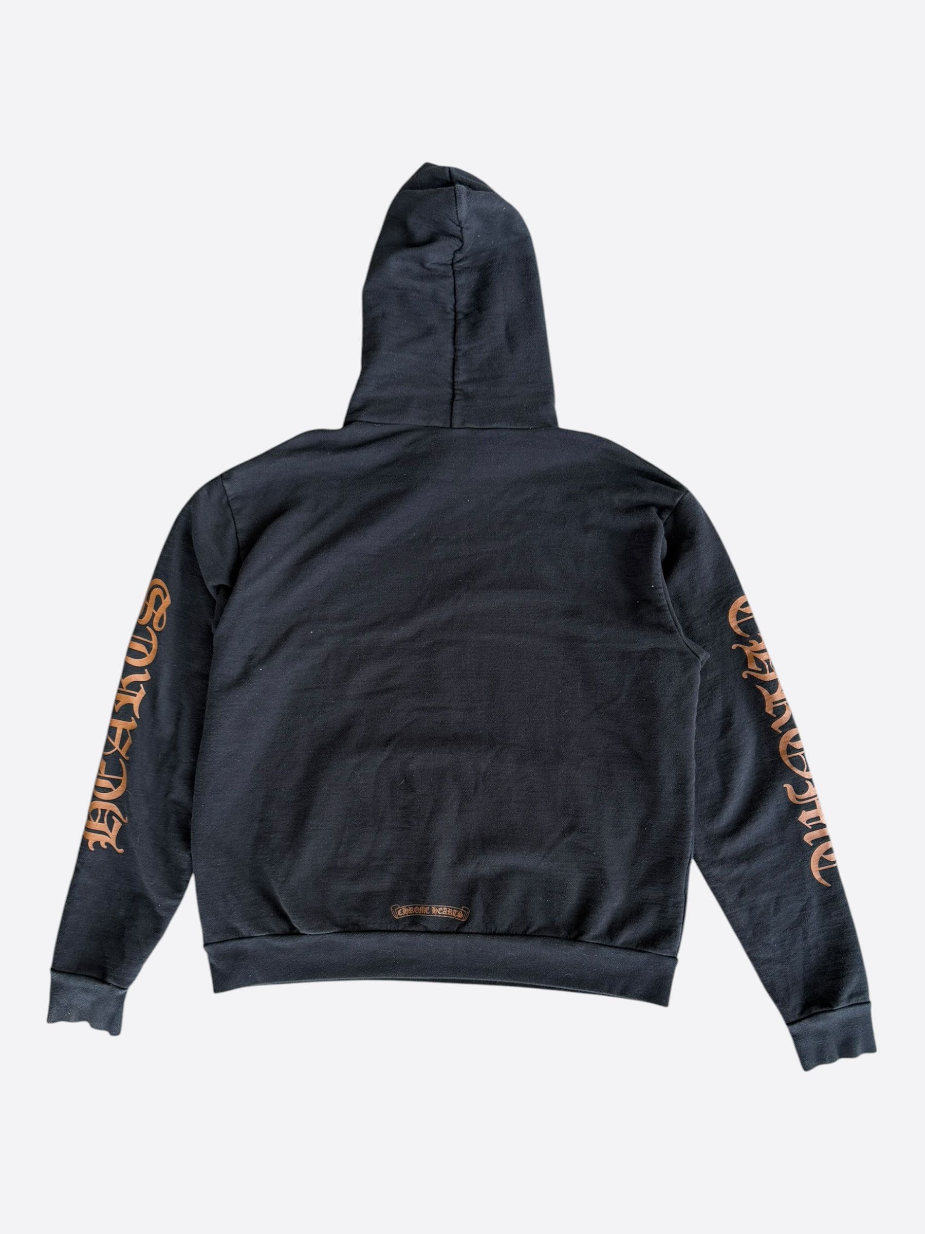 Chrome Hearts Chrome Hearts Black & Brown Script Logo Hoodie Size US XS / EU 42 / 0 - 2 Thumbnail