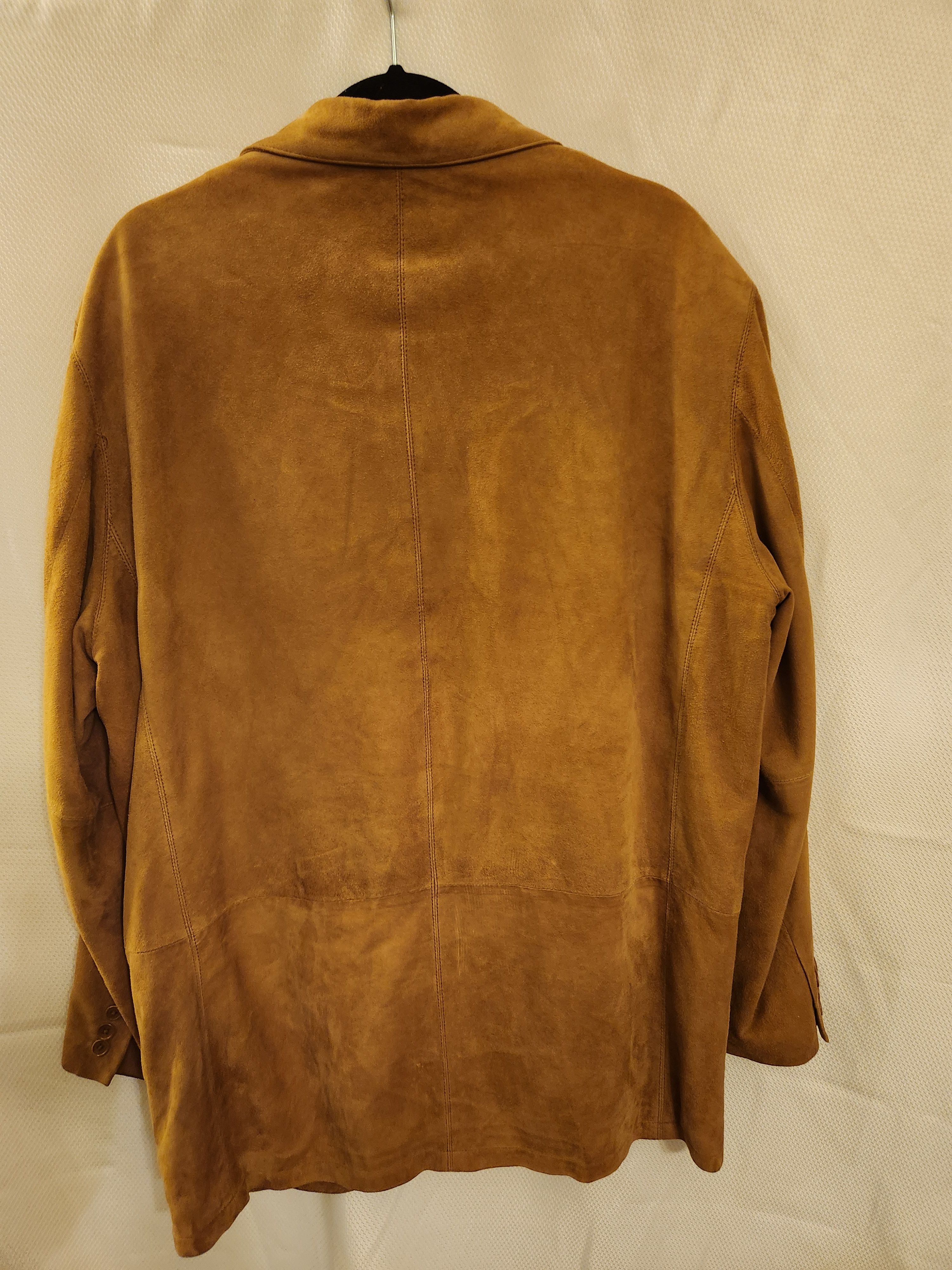 Genuine Leather Lewis Creek Men's 100% Sueded Leather Blazer Size US M / EU 48-50 / 2 - 2 Thumbnail