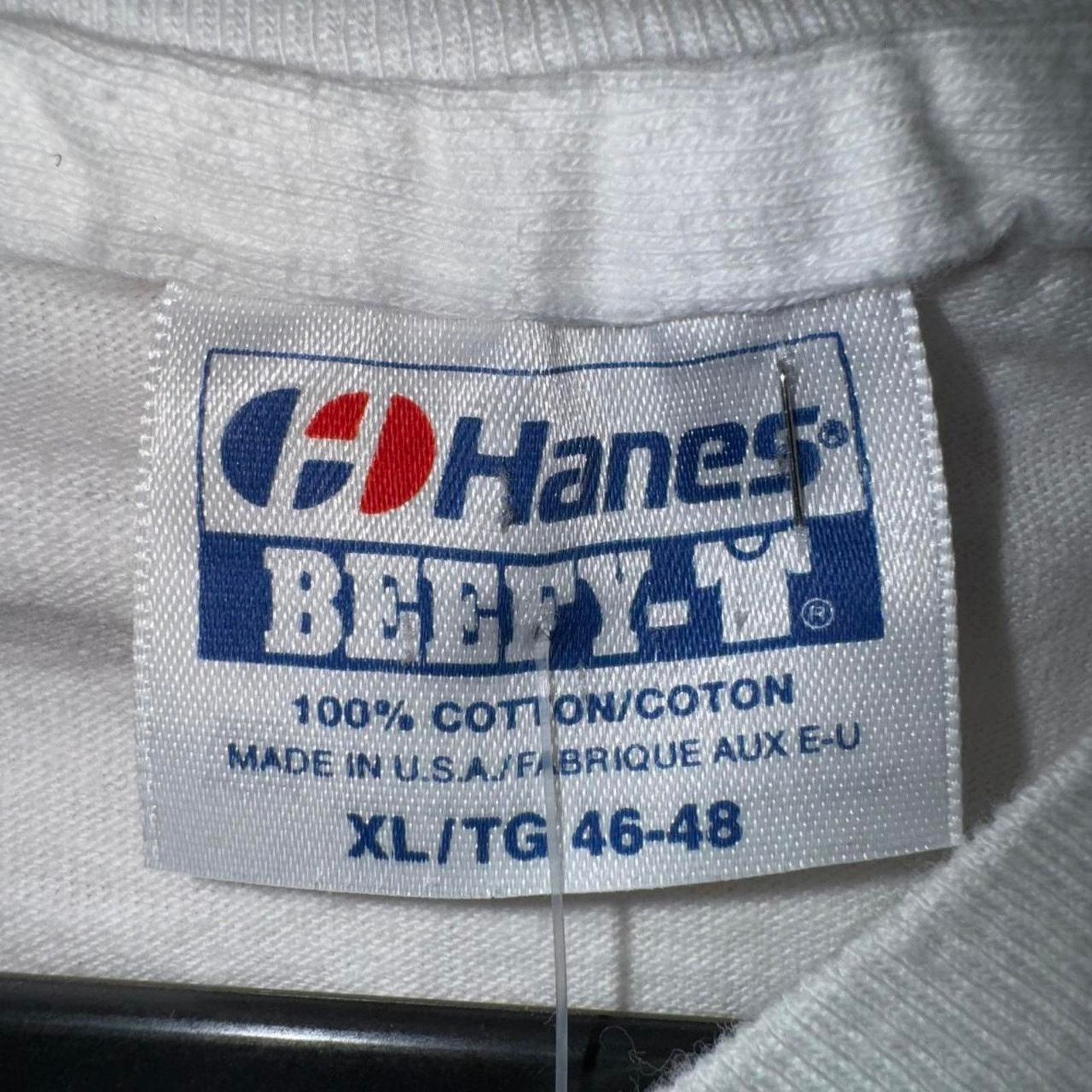 Hanes Vintage y2k 1991 knight fighting dragon t-shirt Size US XL / EU 56 / 4 - 4 Thumbnail