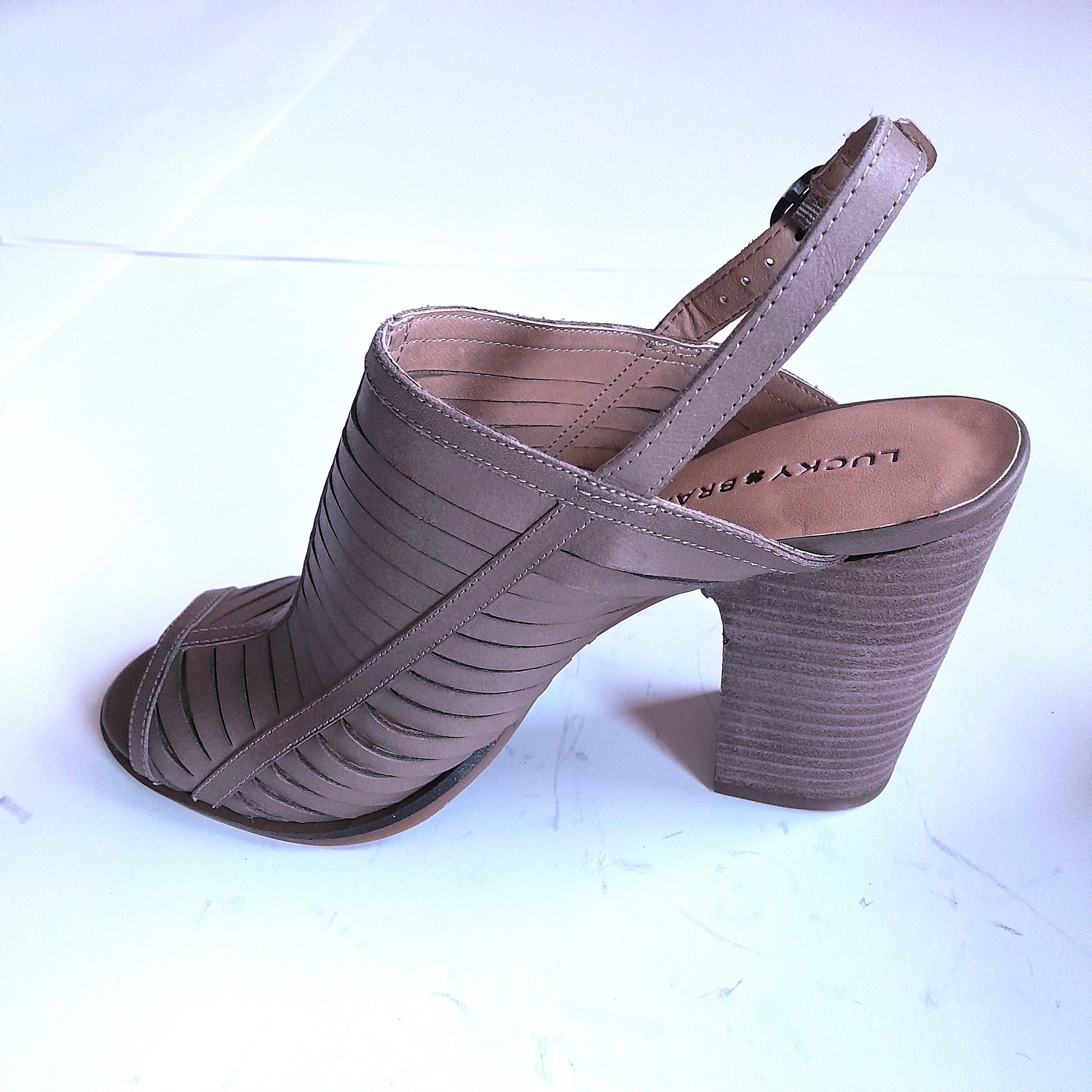 Lucky Brand Lucky Brand Lialor Brown Leather Sandals Size 10M Size US 10 / IT 40 - 3 Thumbnail