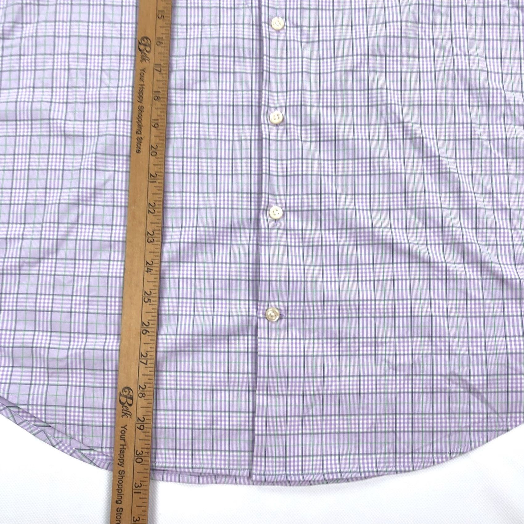 Peter Millar VINTAGE Peter Millar Men's L Lavender Plaid Summer Comfort Button-Down Shirt Nylon Blend Size US L / EU 52-54 / 3 - 5 Thumbnail