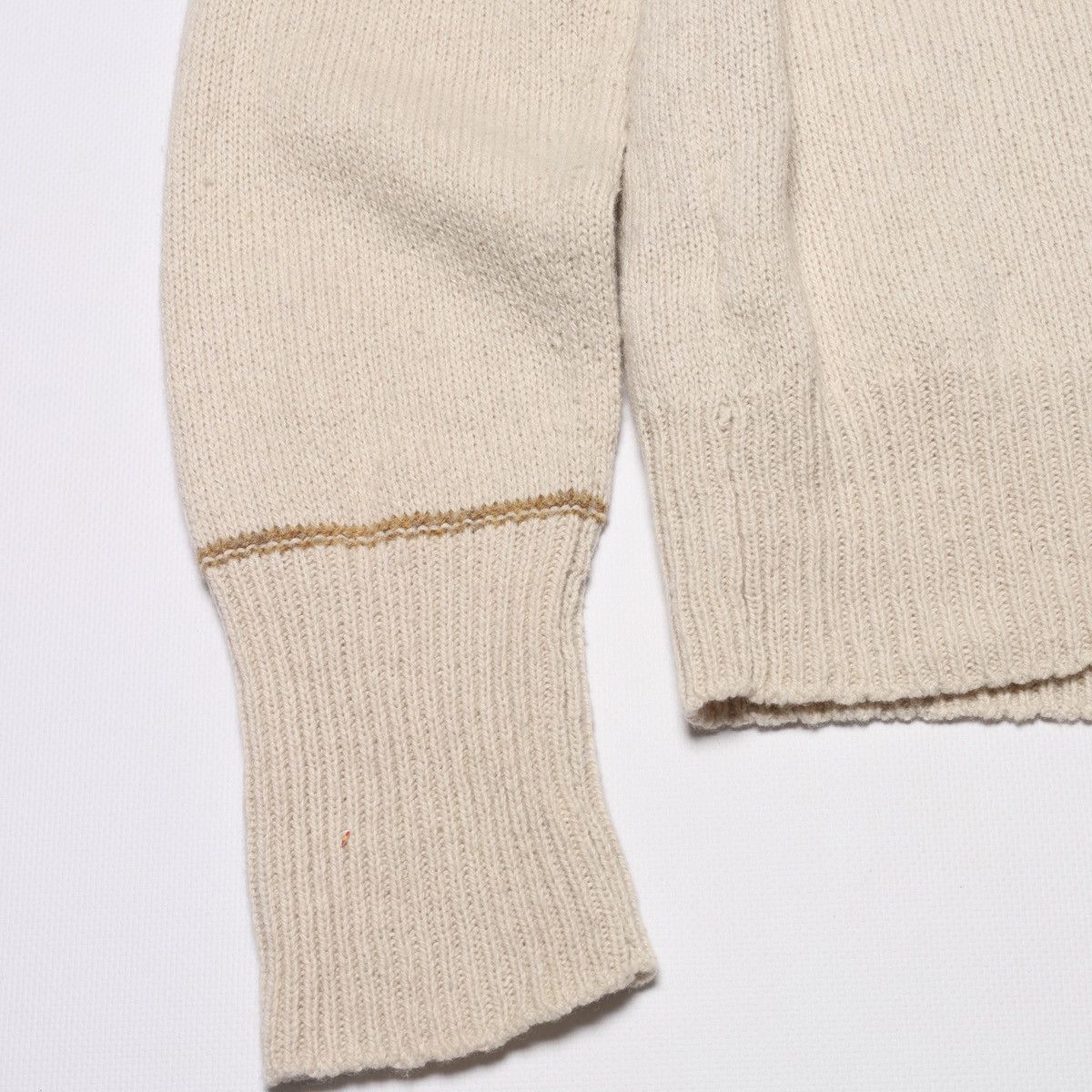 Designer Toast Wool Cotton Cardigan Sweater Beige Size M / US 6-8 / IT 42-44 - 16 Thumbnail