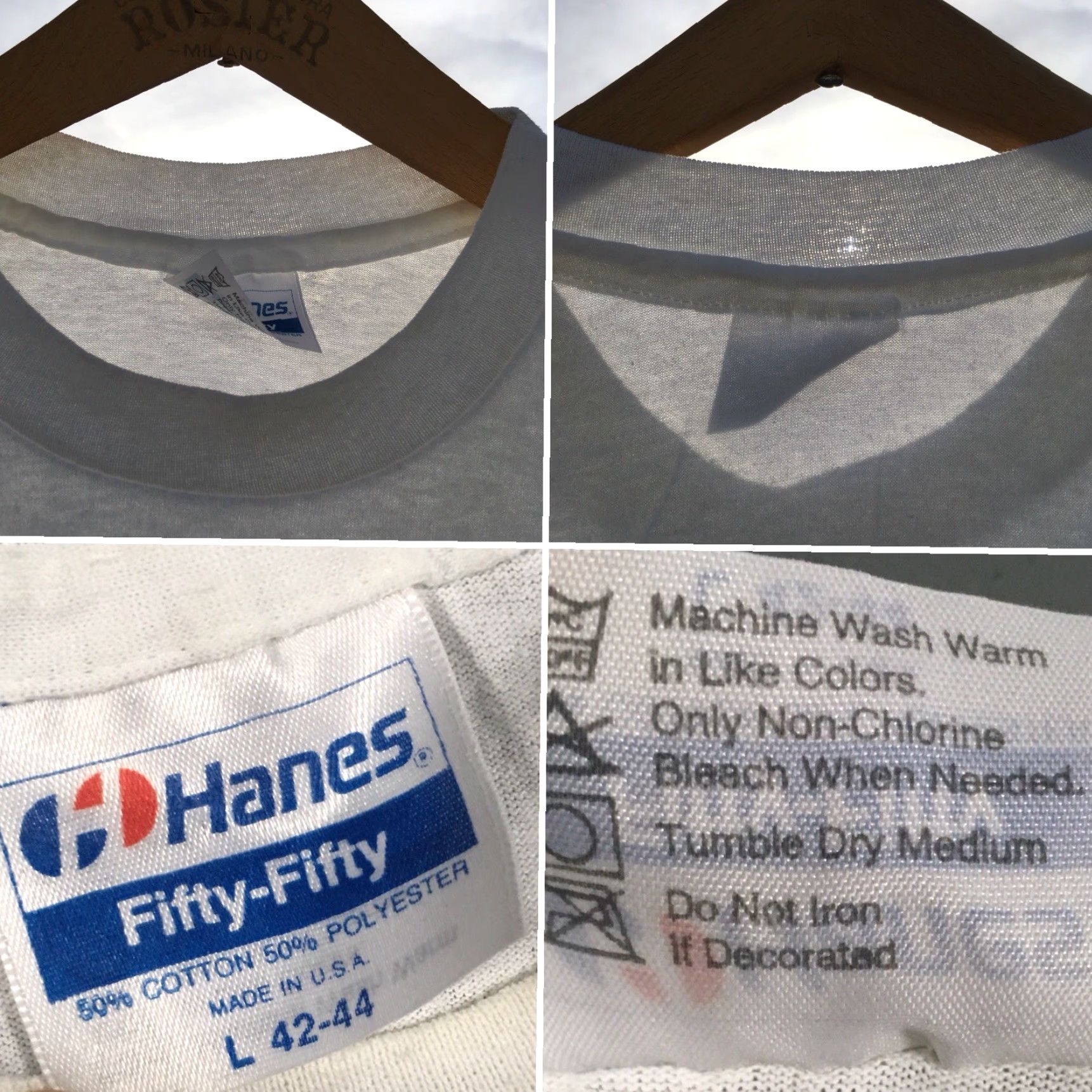 Hanes Vintage San Francisco Giants T Shirt 1988 80s Graphic Tee Size L Mens White Hanes 50/50 Polycotton Short Sleeve Vintage Sportswear/Beach Size US L / EU 52-54 / 3 - 5 Thumbnail