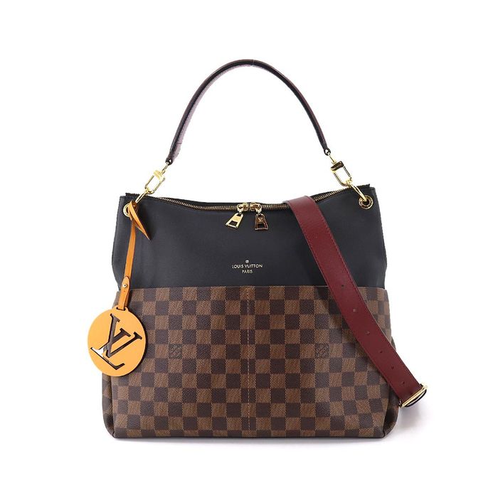 Louis Vuitton Maida Damier Ebene Hobo Shoulder Bag Noir