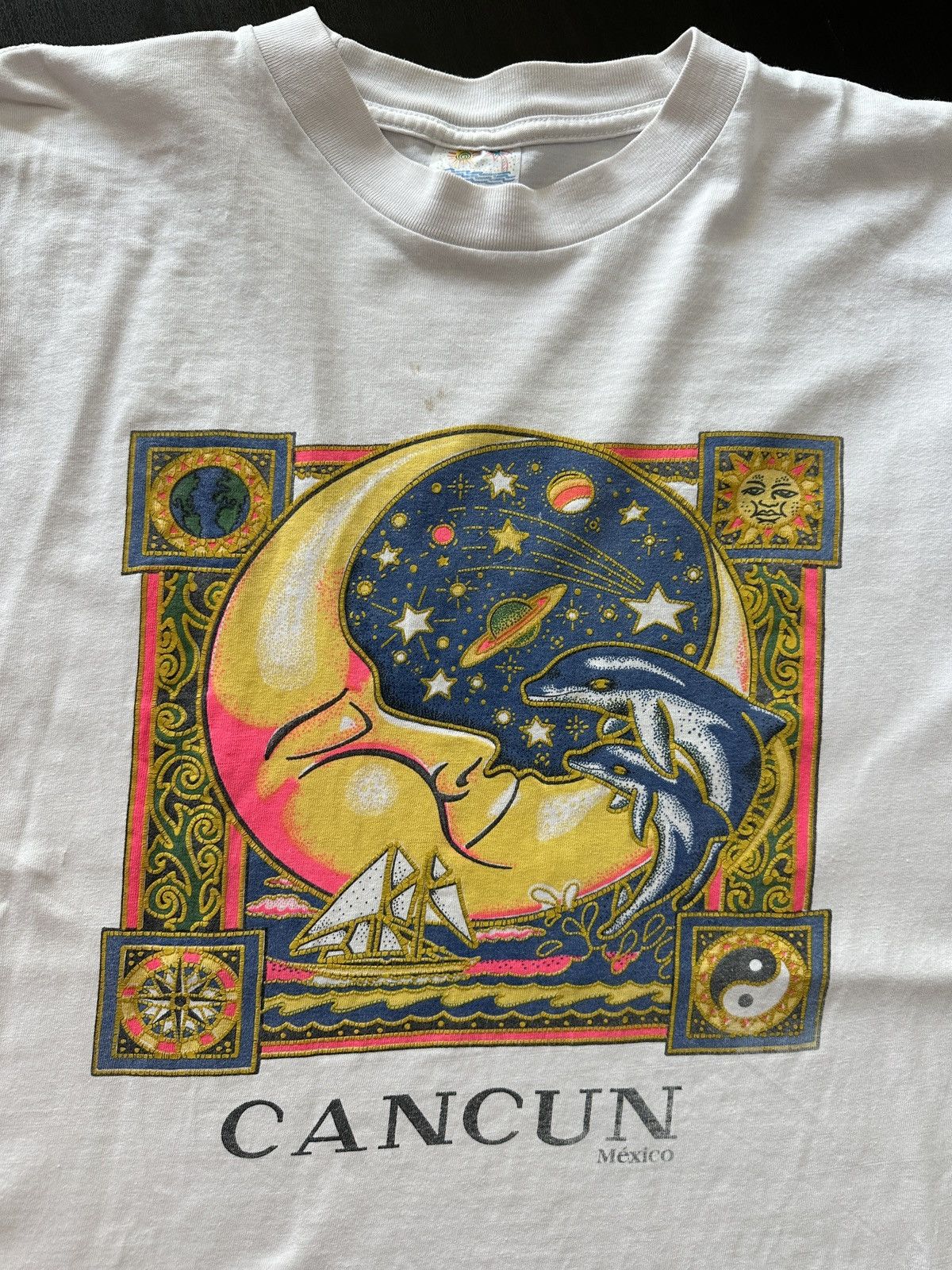 Vintage Vintage Cancun Mexico T-Shirt – Sun & Beach – Made in Mexico Size US L / EU 52-54 / 3 - 2 Thumbnail
